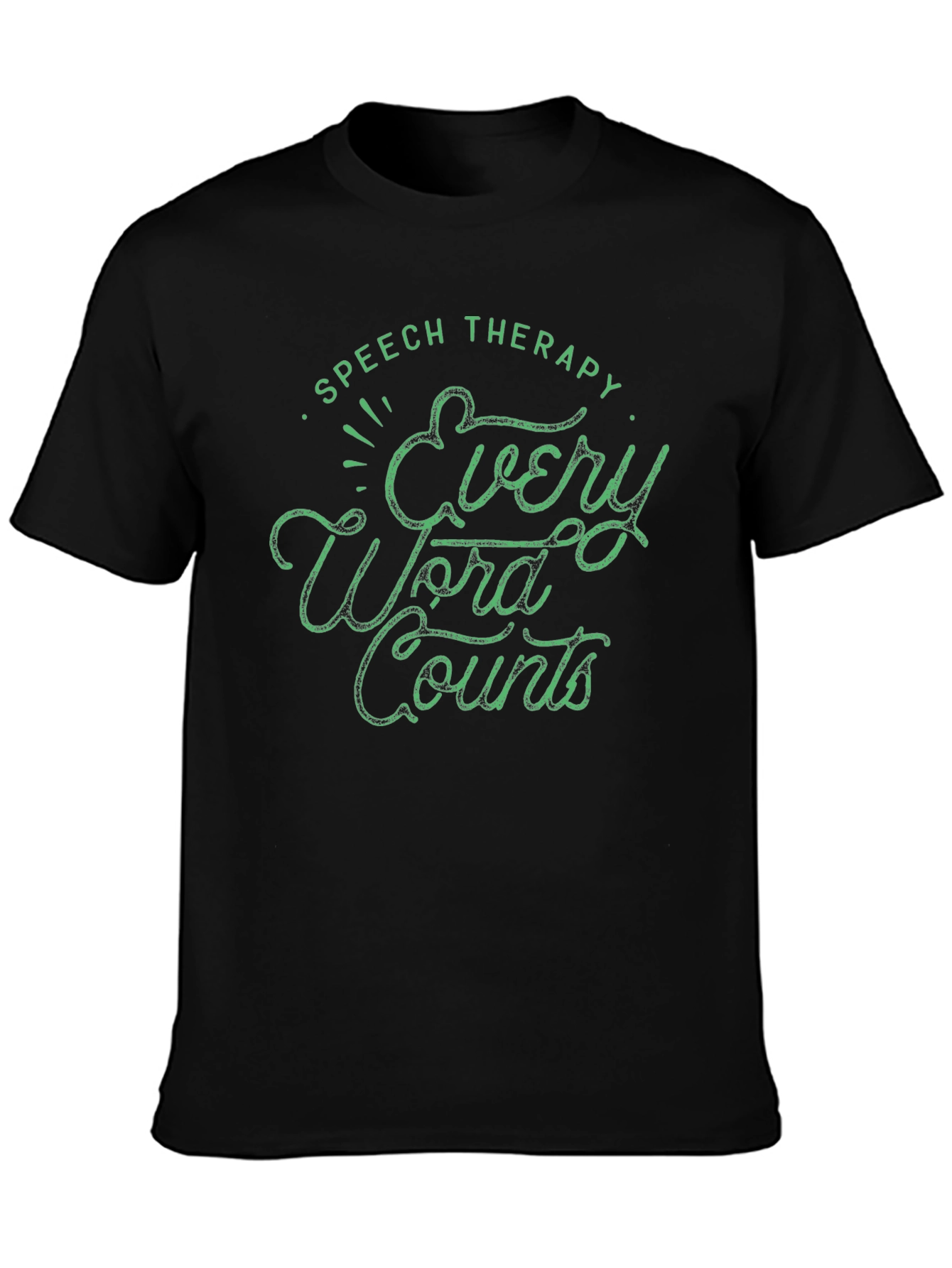 Speech Therapy Every Word Counts Graphic T-Shirt
