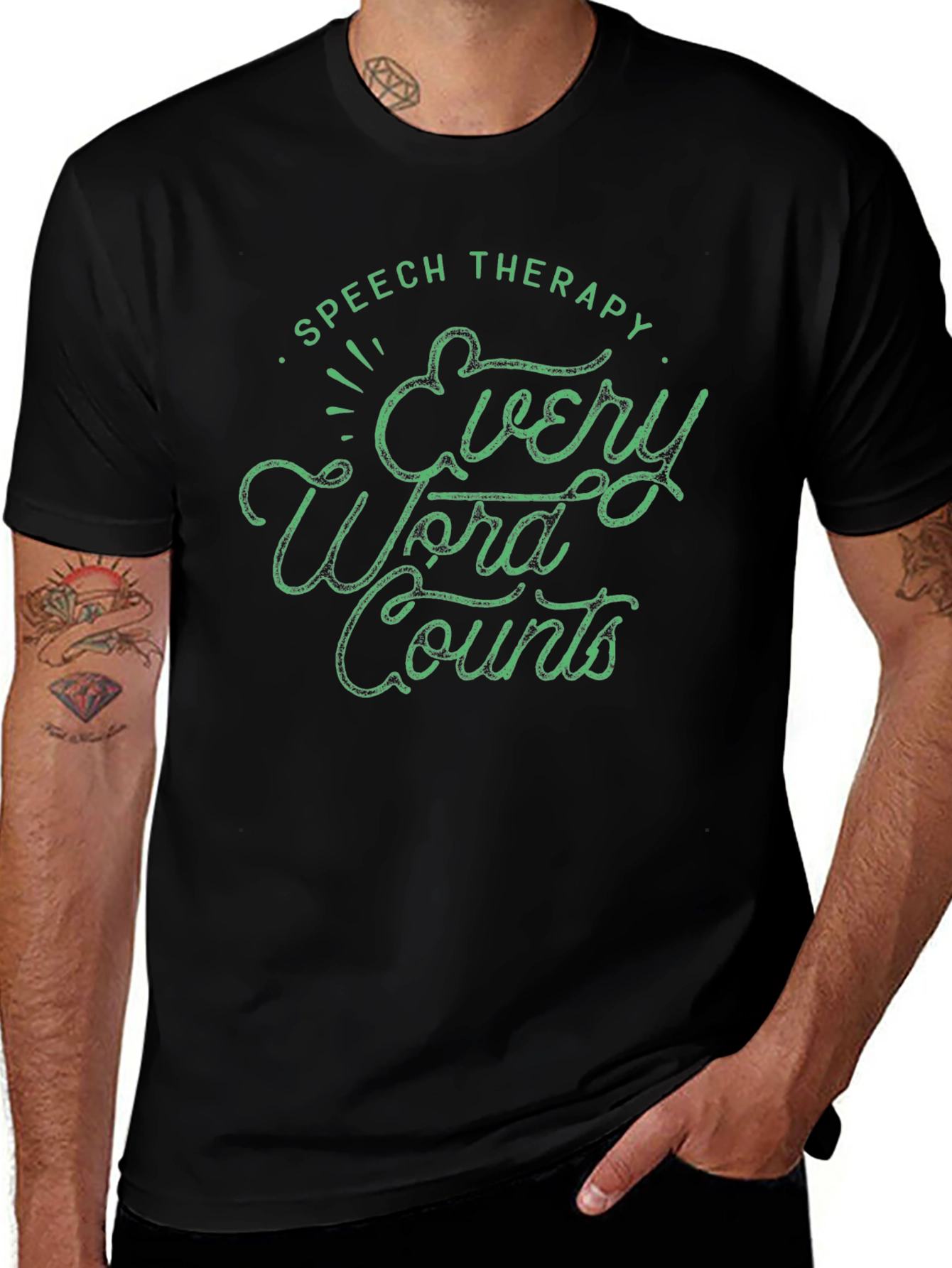 Speech Therapy Every Word Counts Graphic T-Shirt