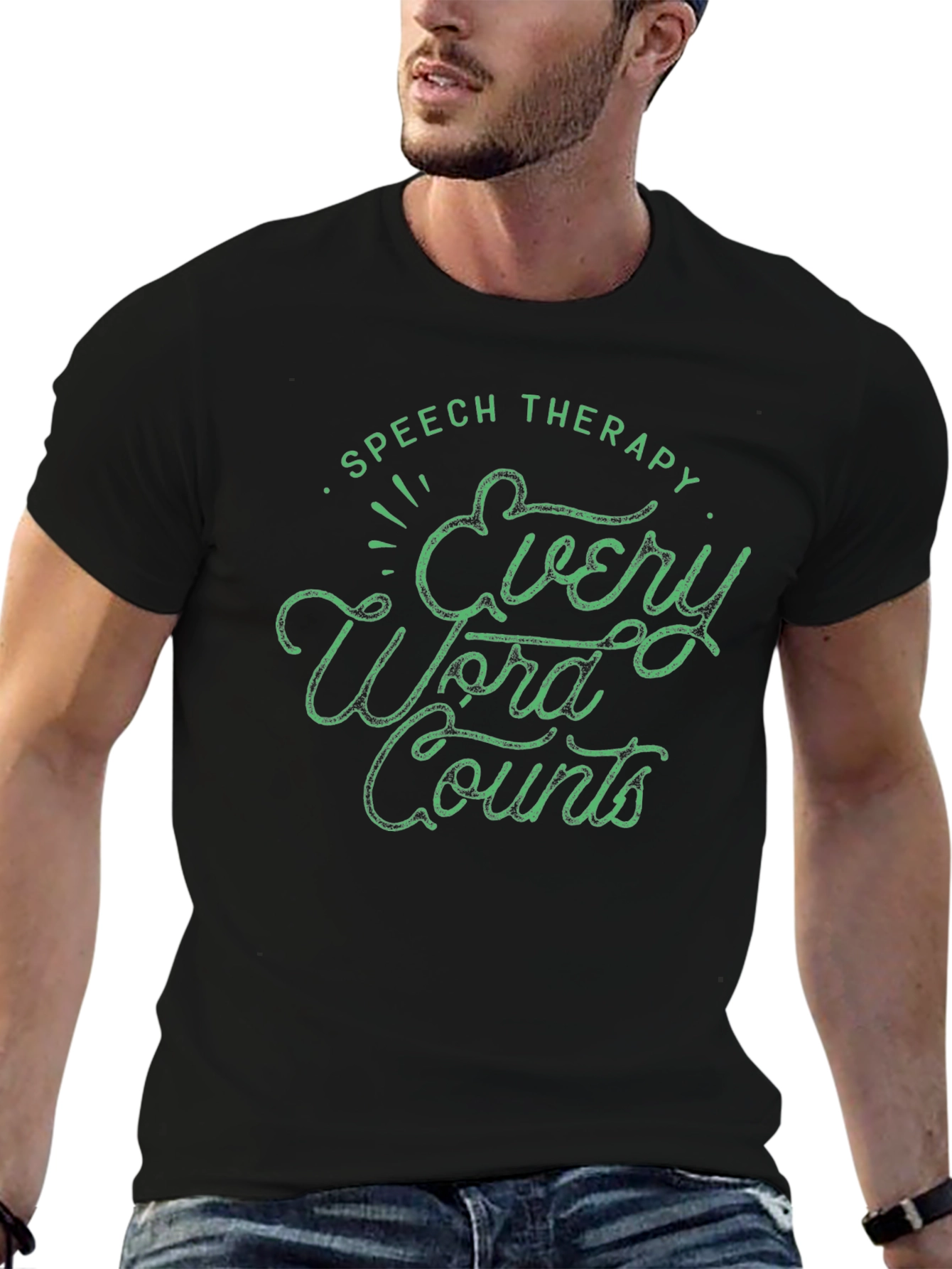 Speech Therapy Every Word Counts Graphic T-Shirt