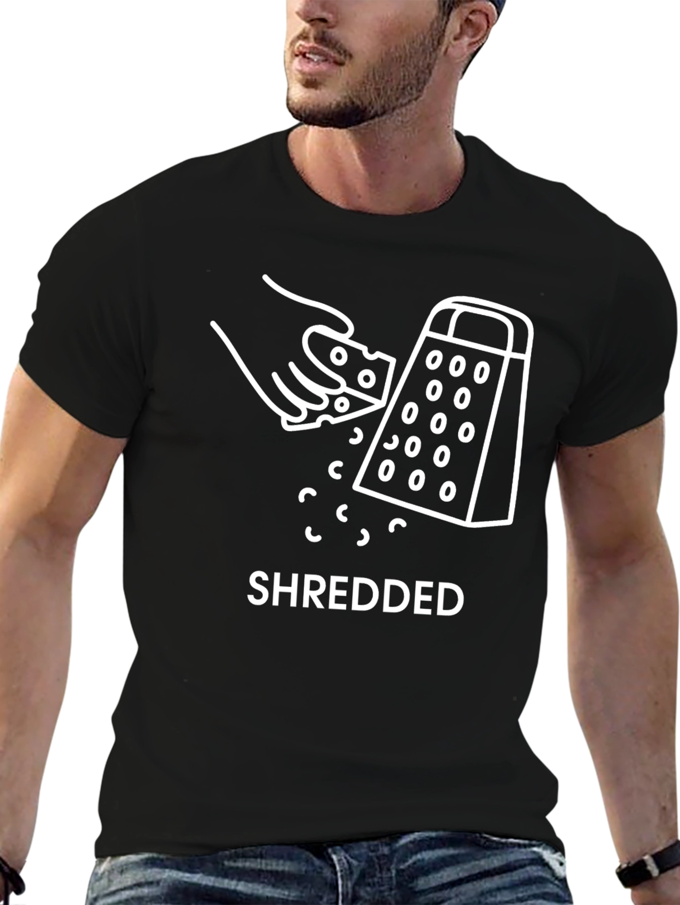 Shredded T-Shirt - Funny Cheese Grater Tee