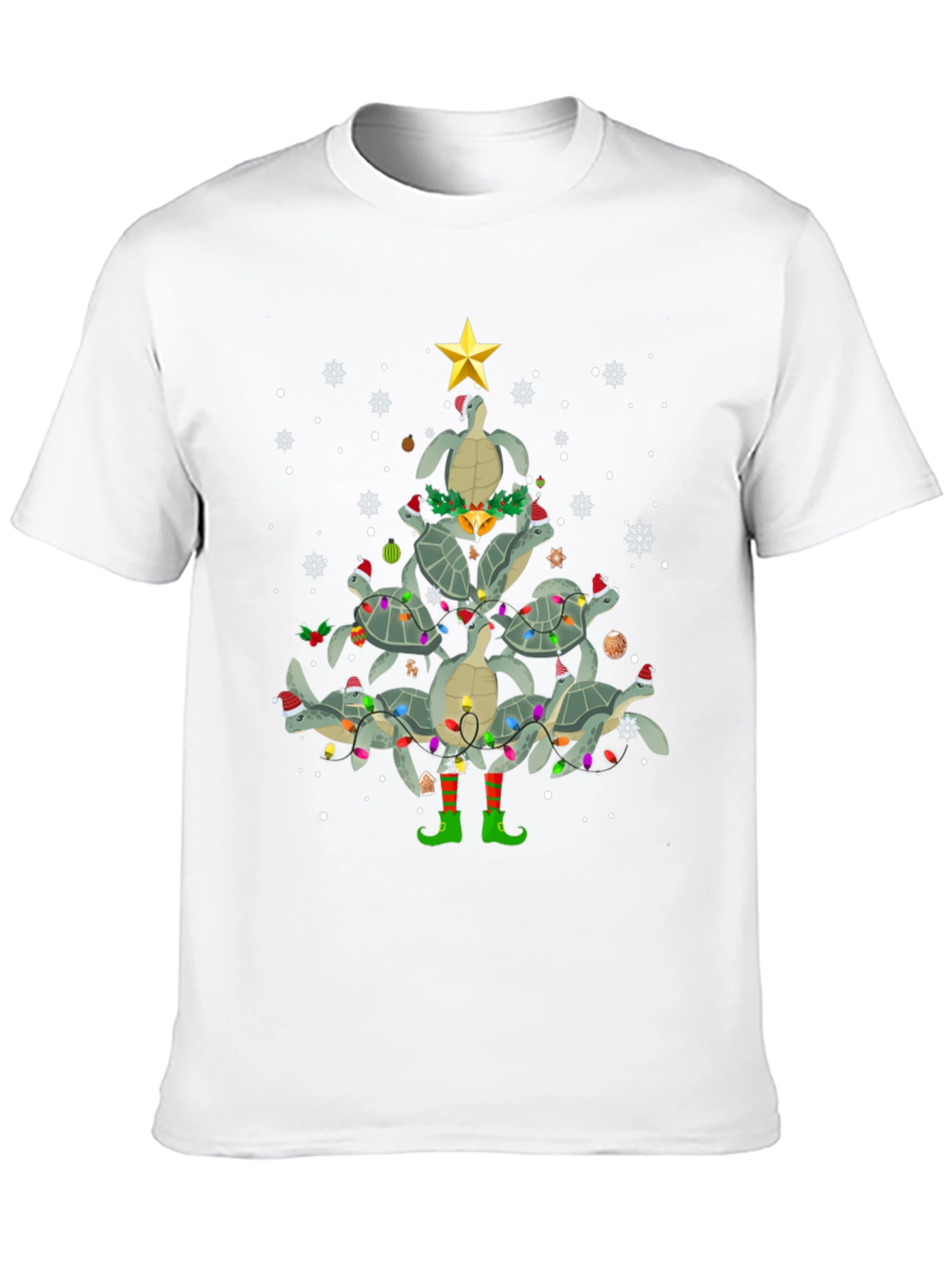 Turtle Christmas Tree T-Shirt