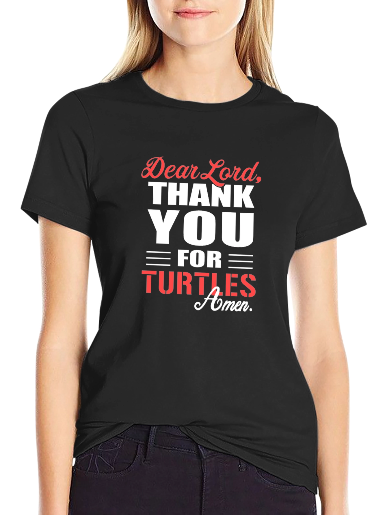 Dear Lord Thank You Turtles Graphic T-Shirt
