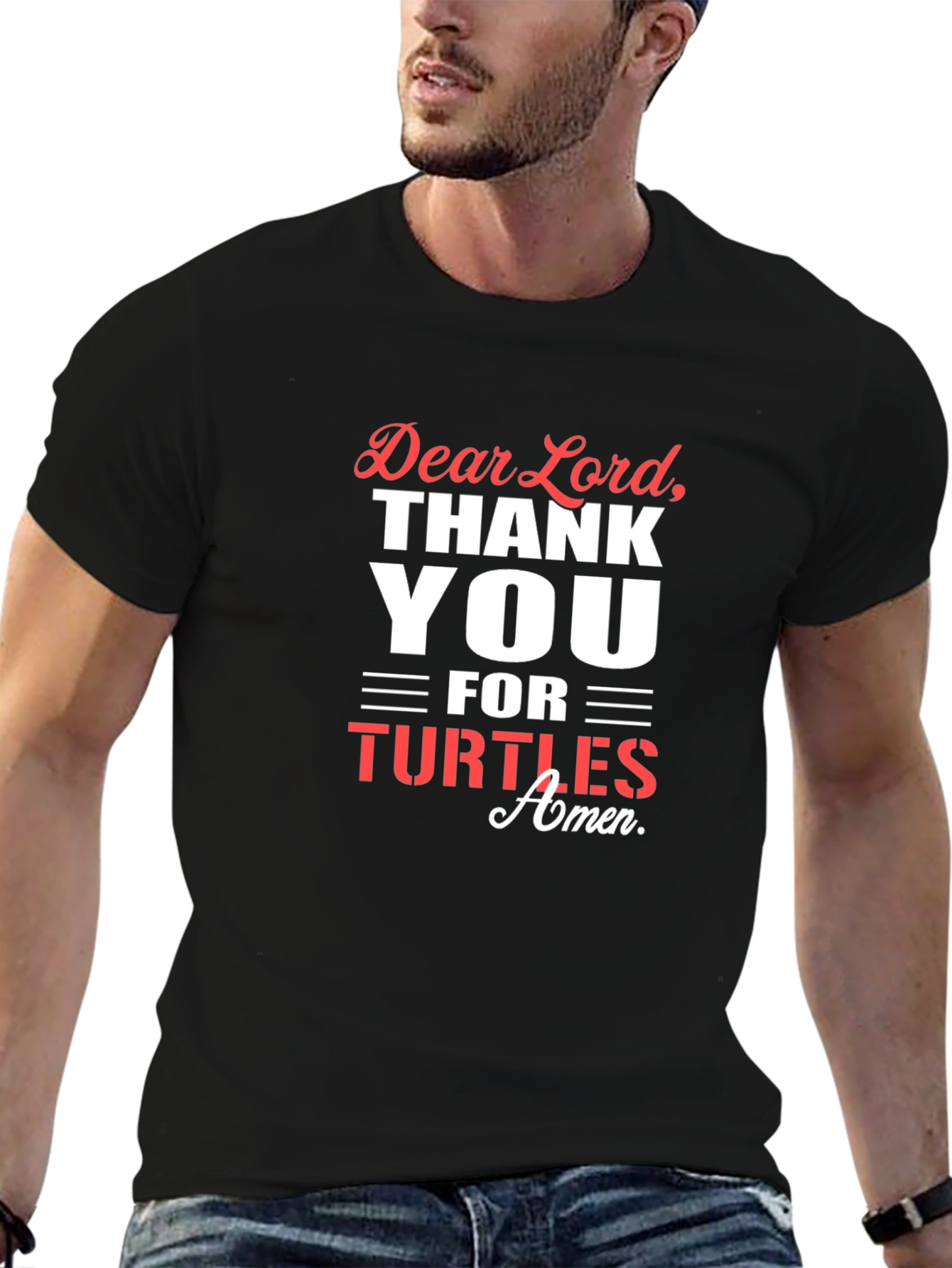 Dear Lord Thank You Turtles Graphic T-Shirt
