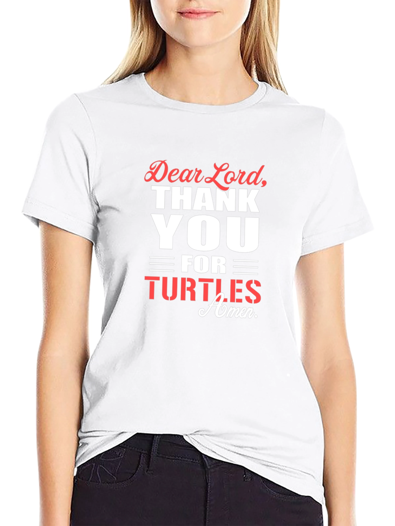 Dear Lord Thank You Turtles Graphic T-Shirt