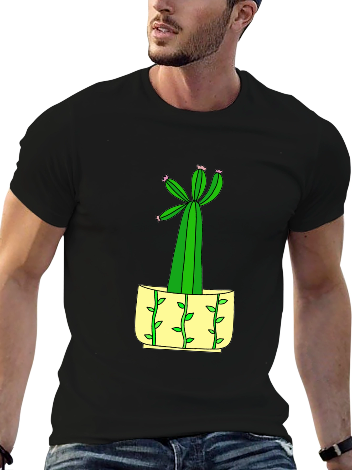 Cactus Graphic Tee - Unique Plant Lover Gift