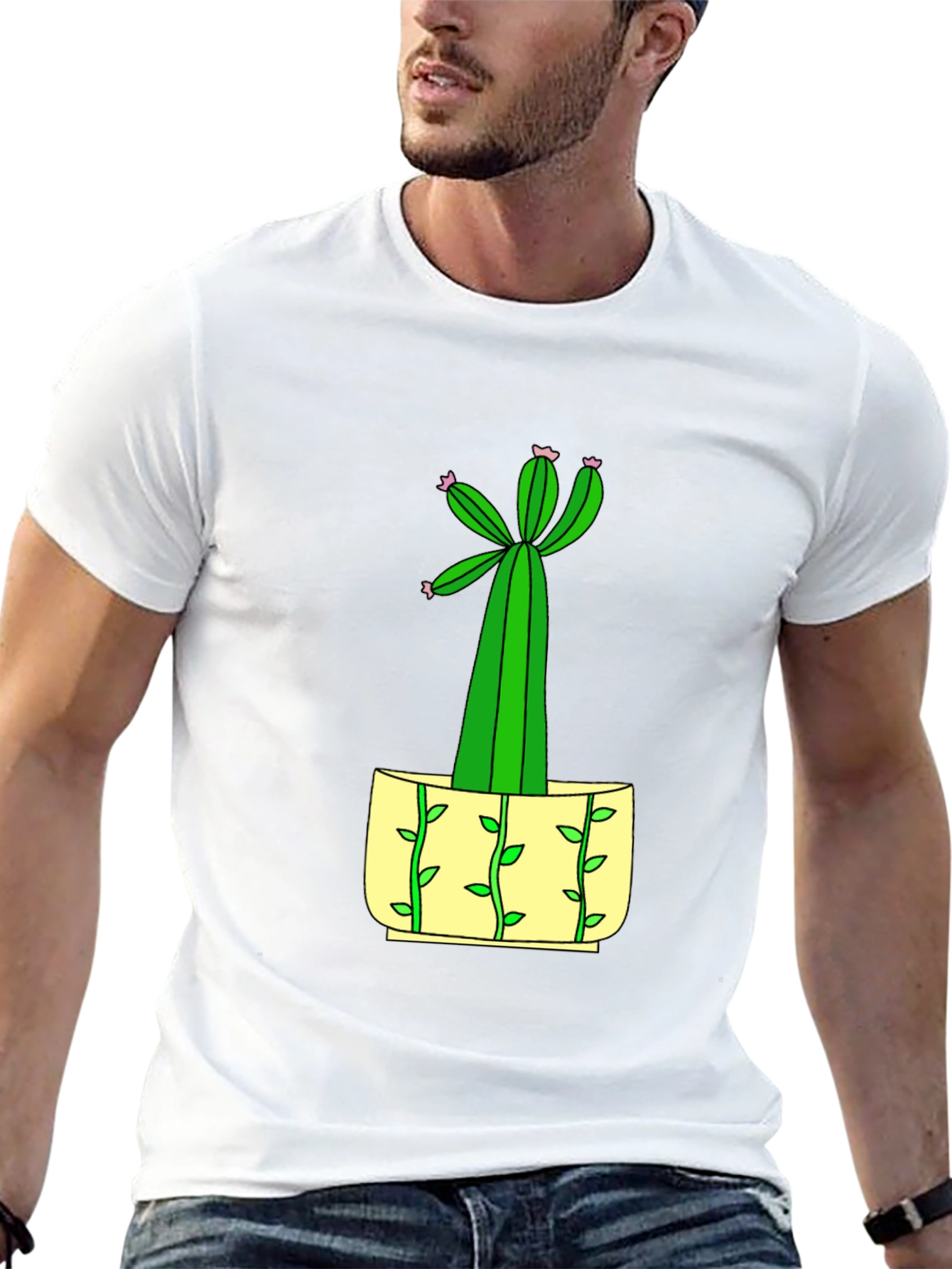 Cactus Graphic Tee - Unique Plant Lover Gift