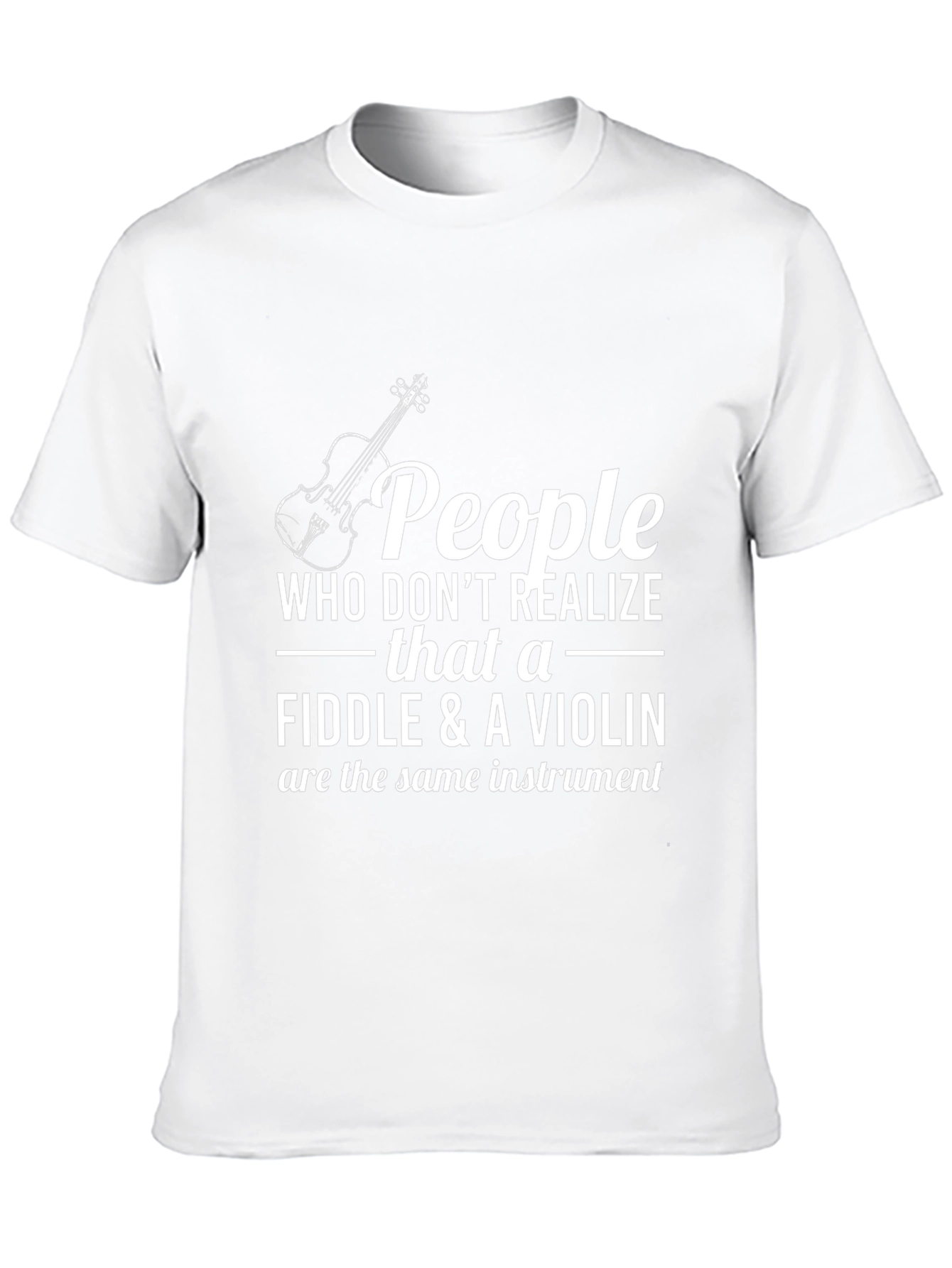 Fiddle & Violin T-Shirt: Musical Humor Tee
