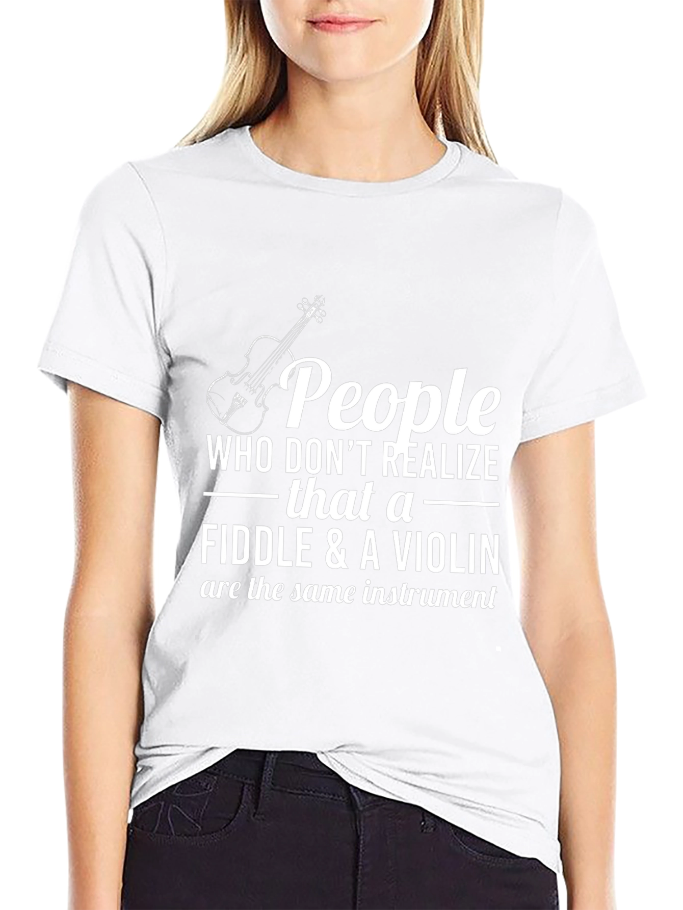 Fiddle & Violin T-Shirt: Musical Humor Tee