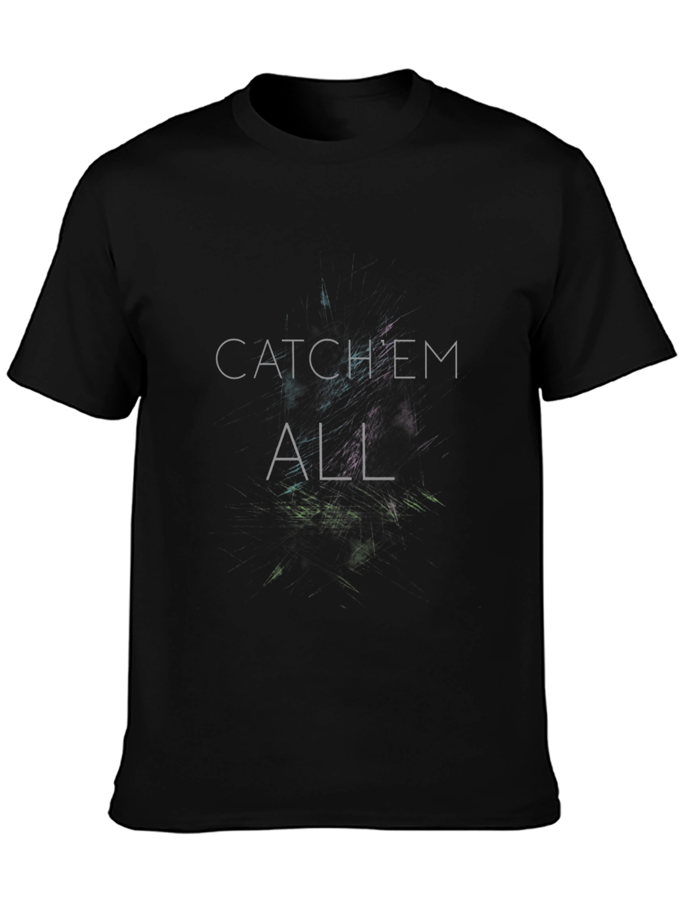 Catch Em All Graphic Black T-Shirt