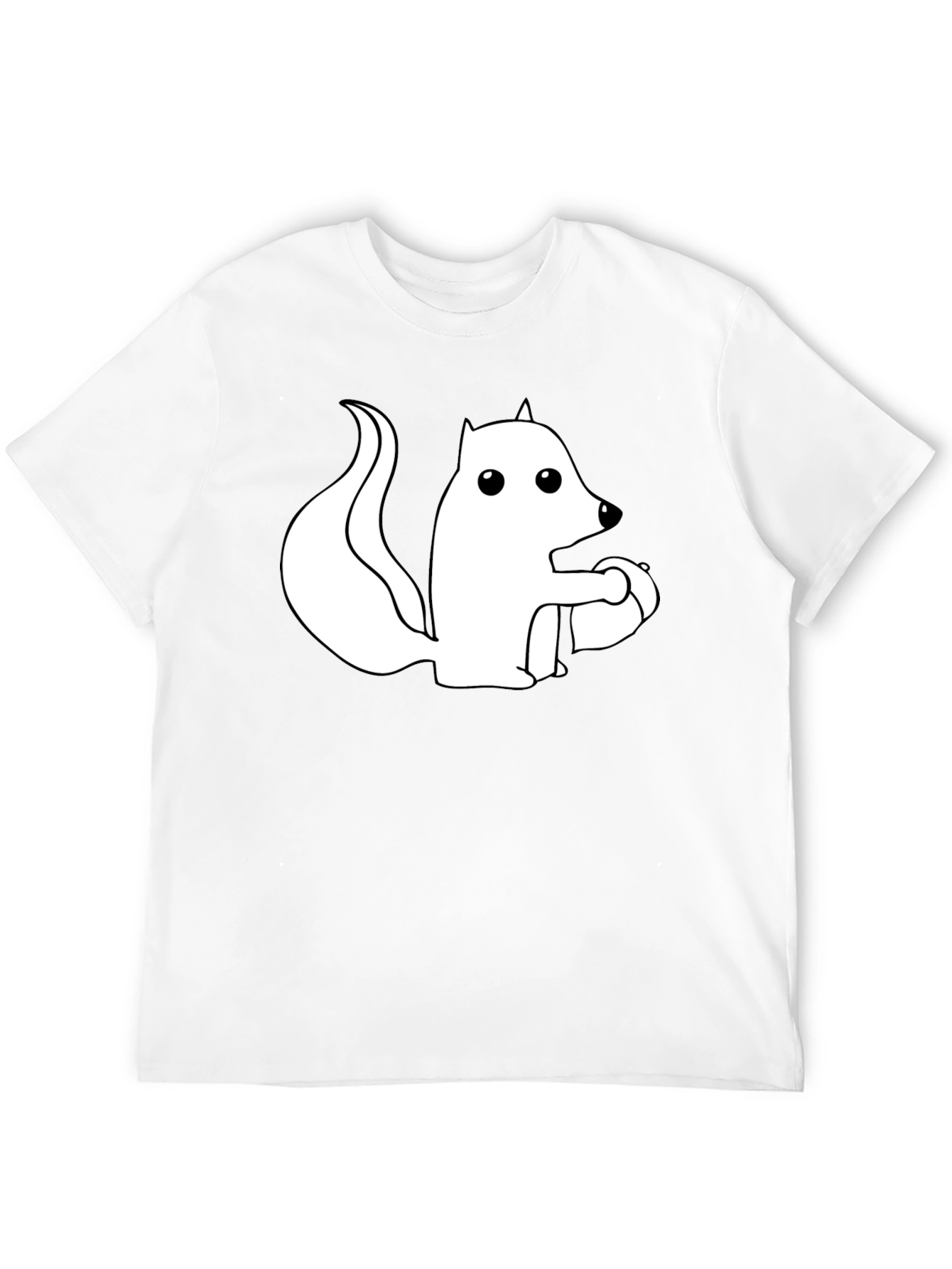 Squirrel Graphic Tee - Black Cotton Blend