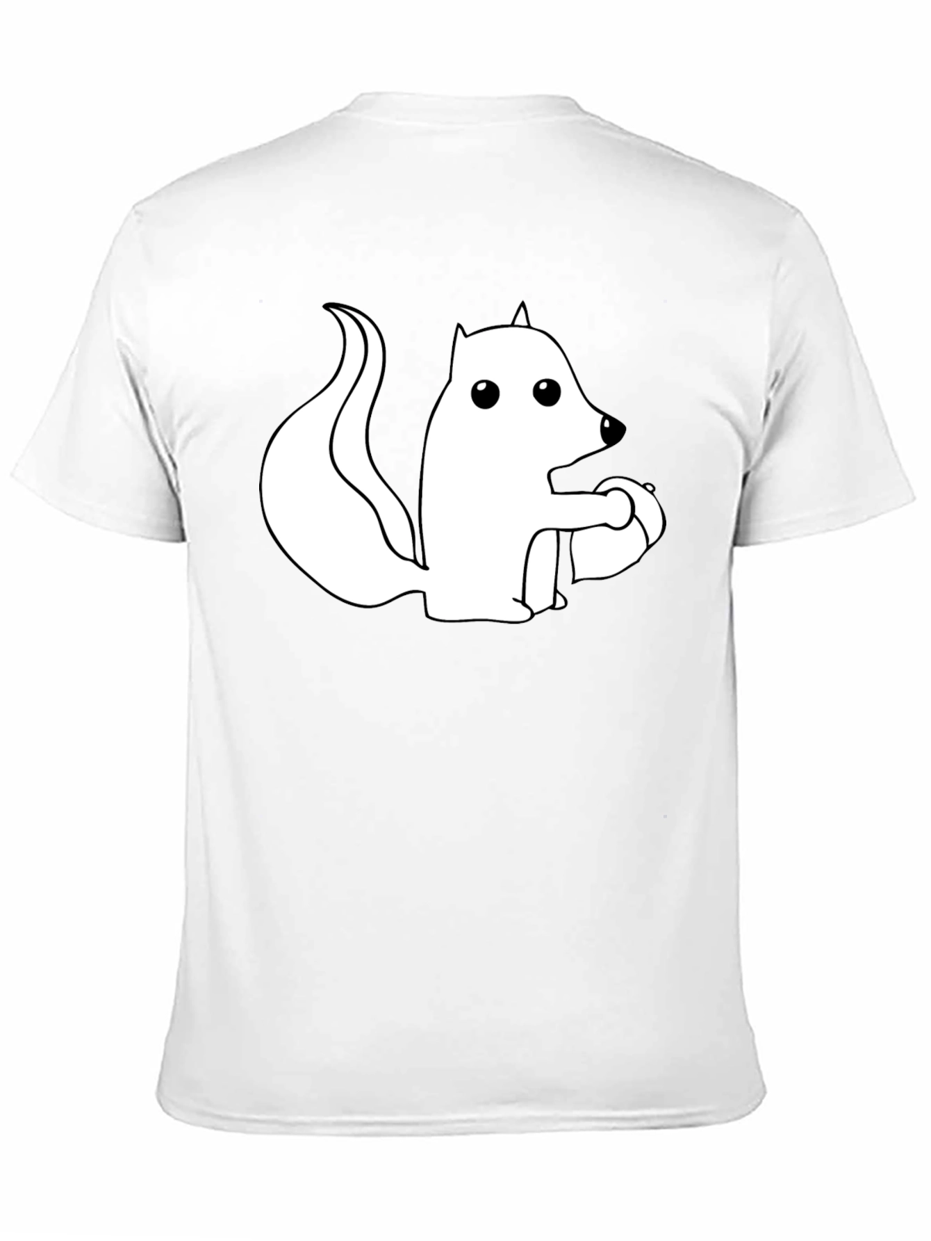 Squirrel Graphic Tee - Black Cotton Blend