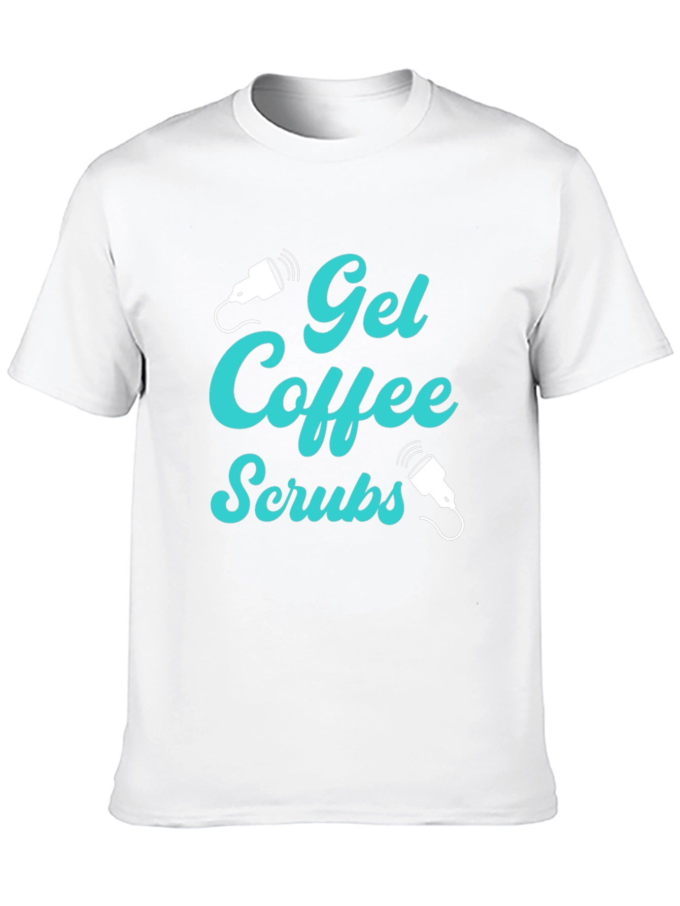 Gel Coffee Scrubs Black Graphic T-Shirt