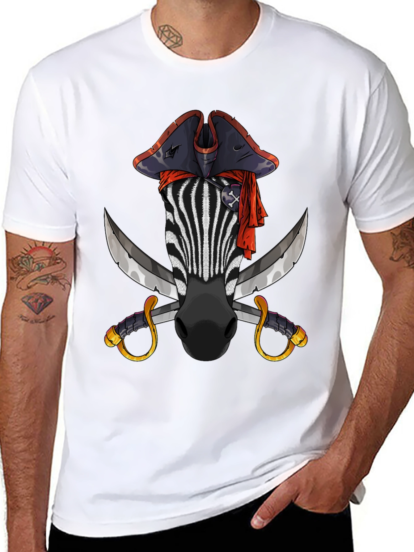 Pirate Zebra Graphic Tee