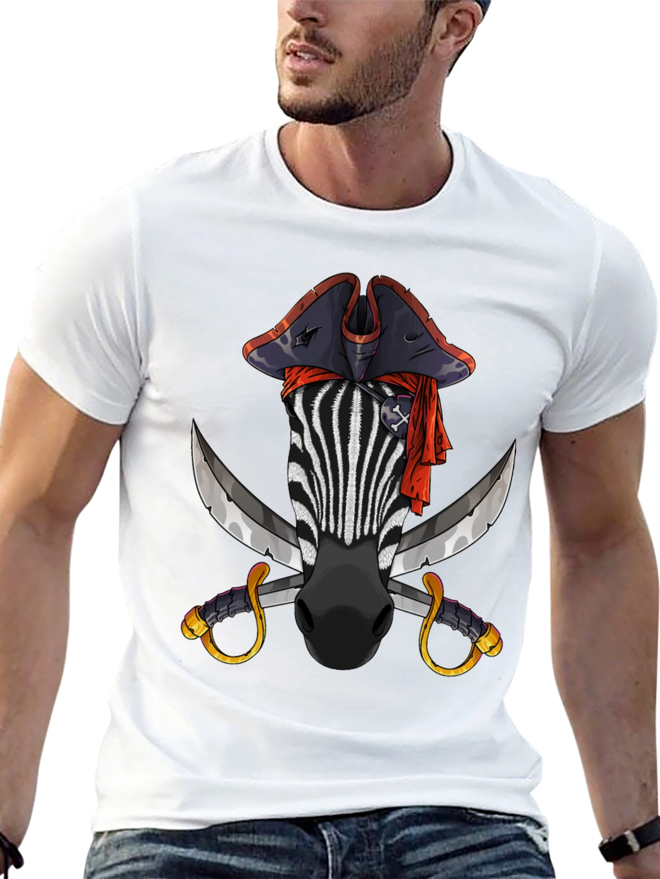Pirate Zebra Graphic Tee