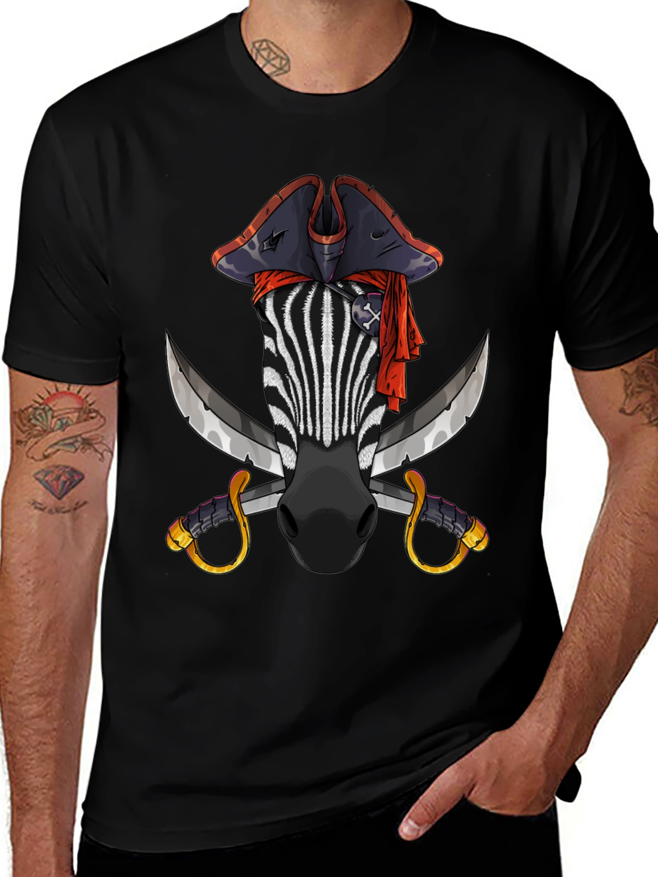 Pirate Zebra Graphic Tee