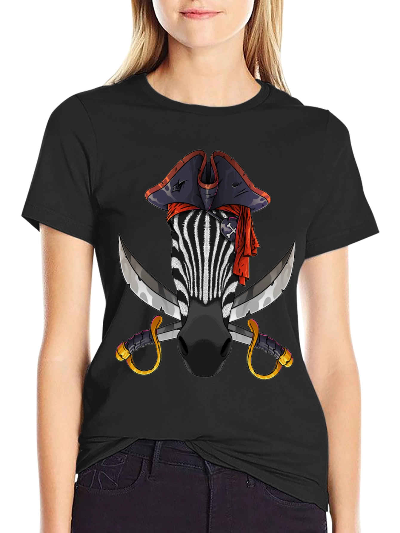 Pirate Zebra Graphic Tee