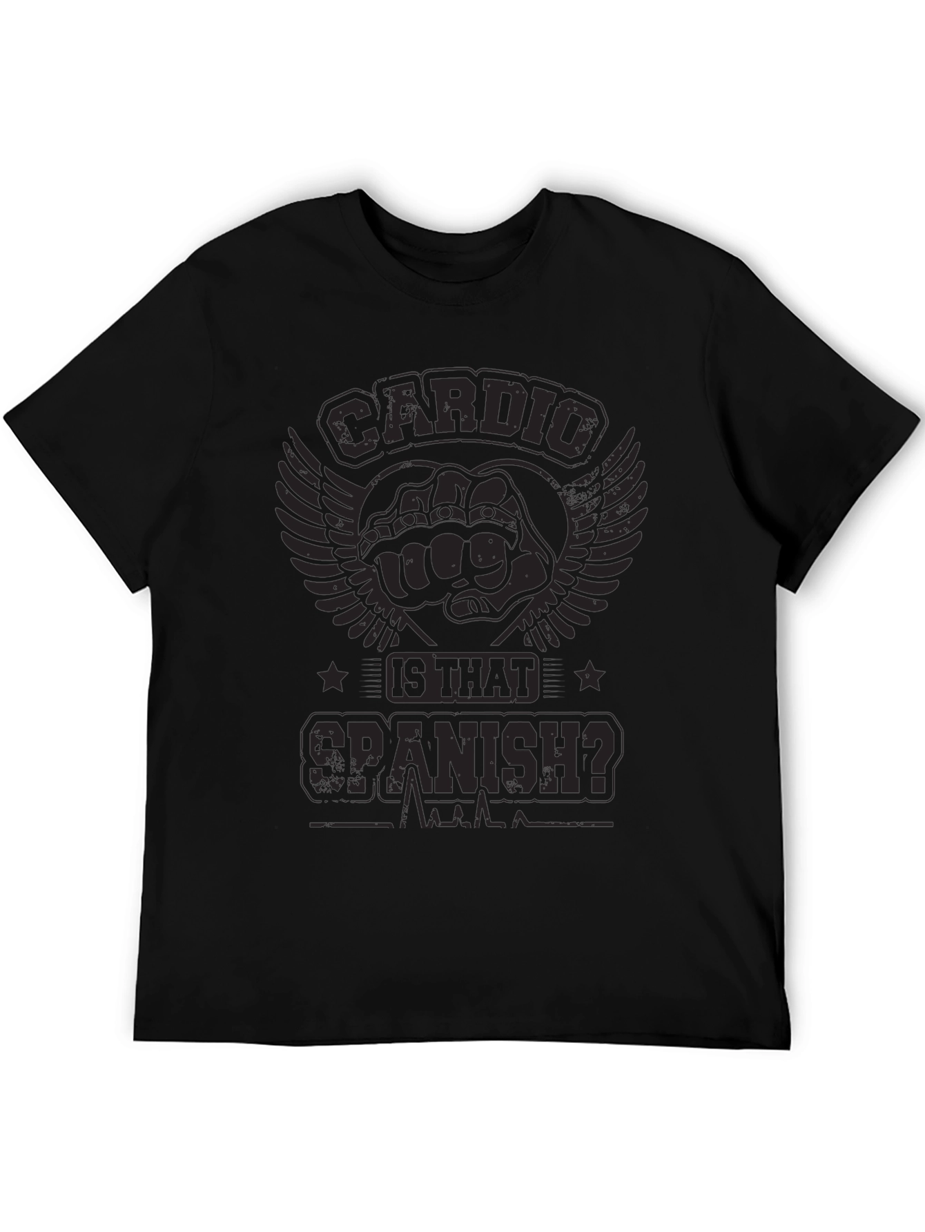 Cardio Is That Spanish? T-Shirt Funny Gym Workout