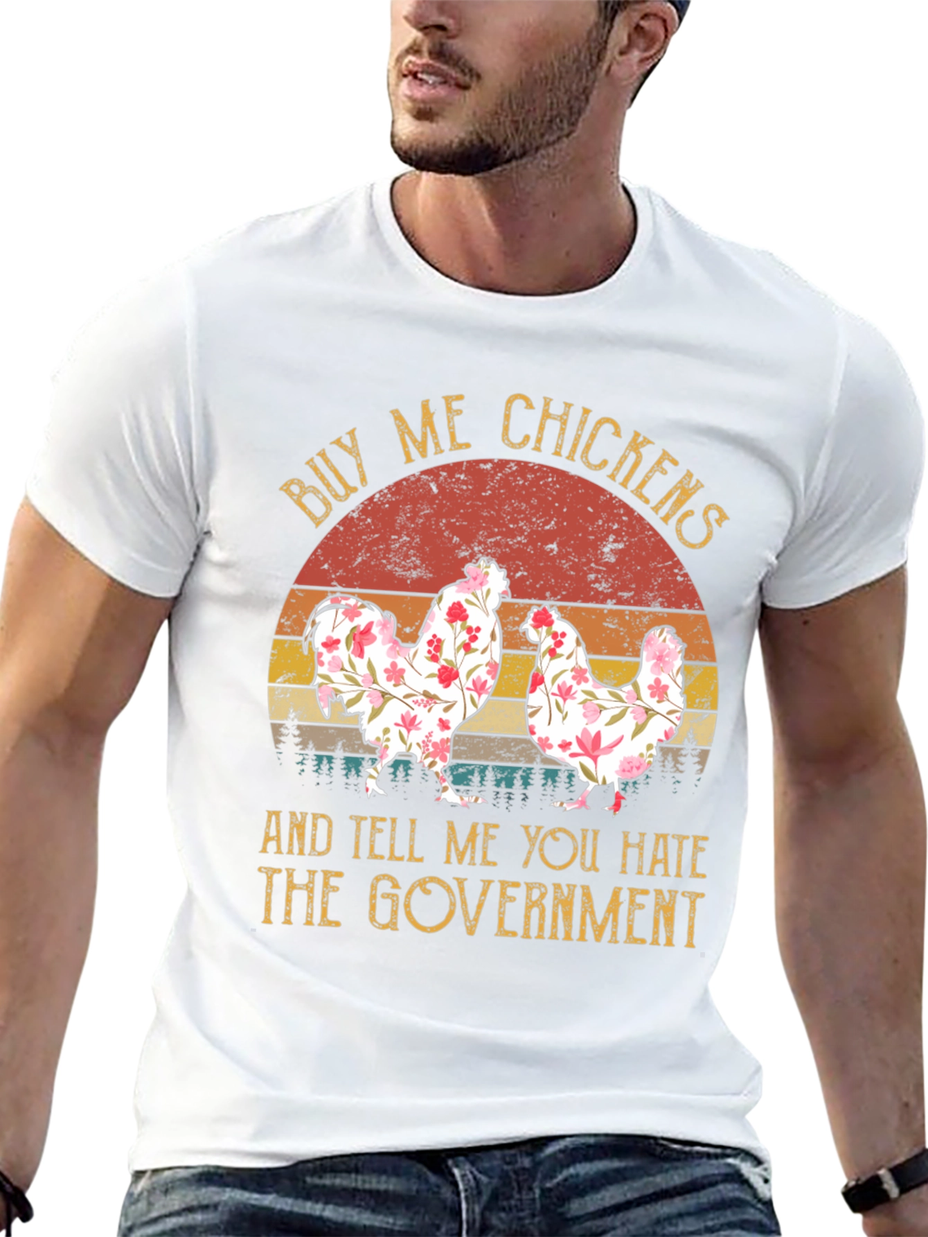 Buy Me Chickens Funny Graphic Tee