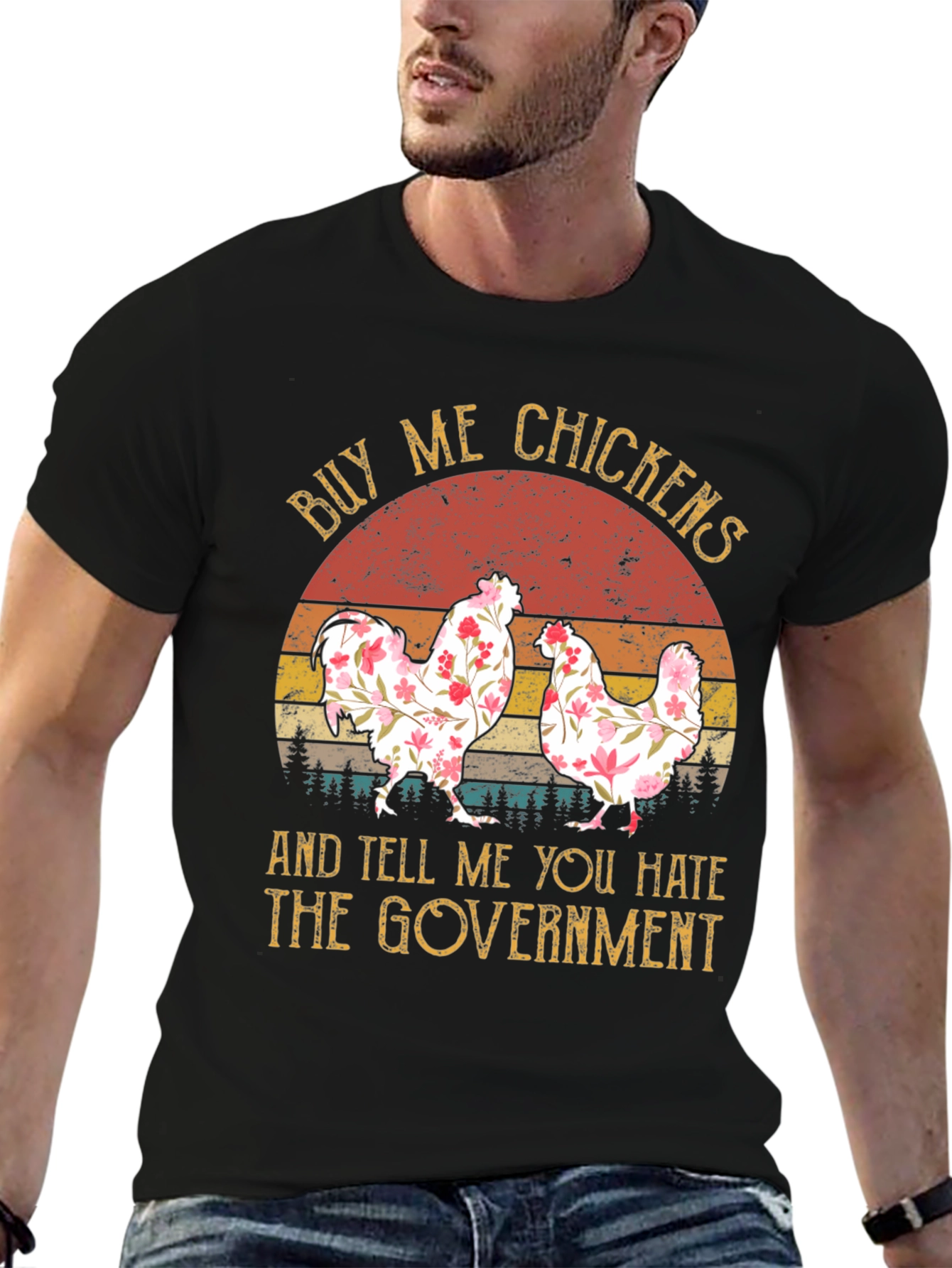 Buy Me Chickens Funny Graphic Tee