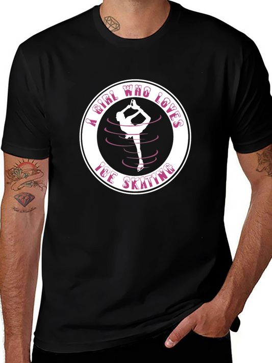 Ice Skating Girl T-Shirt - Perfect for Skating Fans