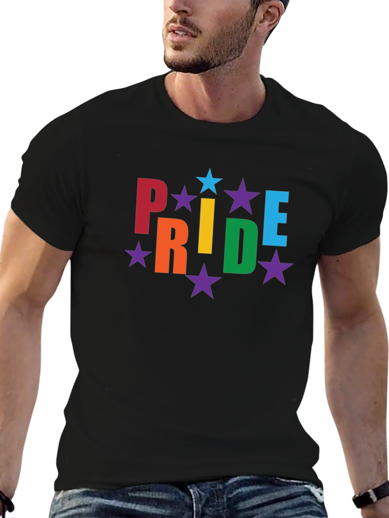 Pride Rainbow Star Graphic Tee