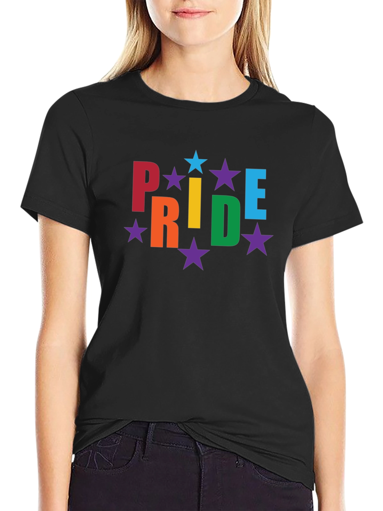 Pride Rainbow Star Graphic Tee