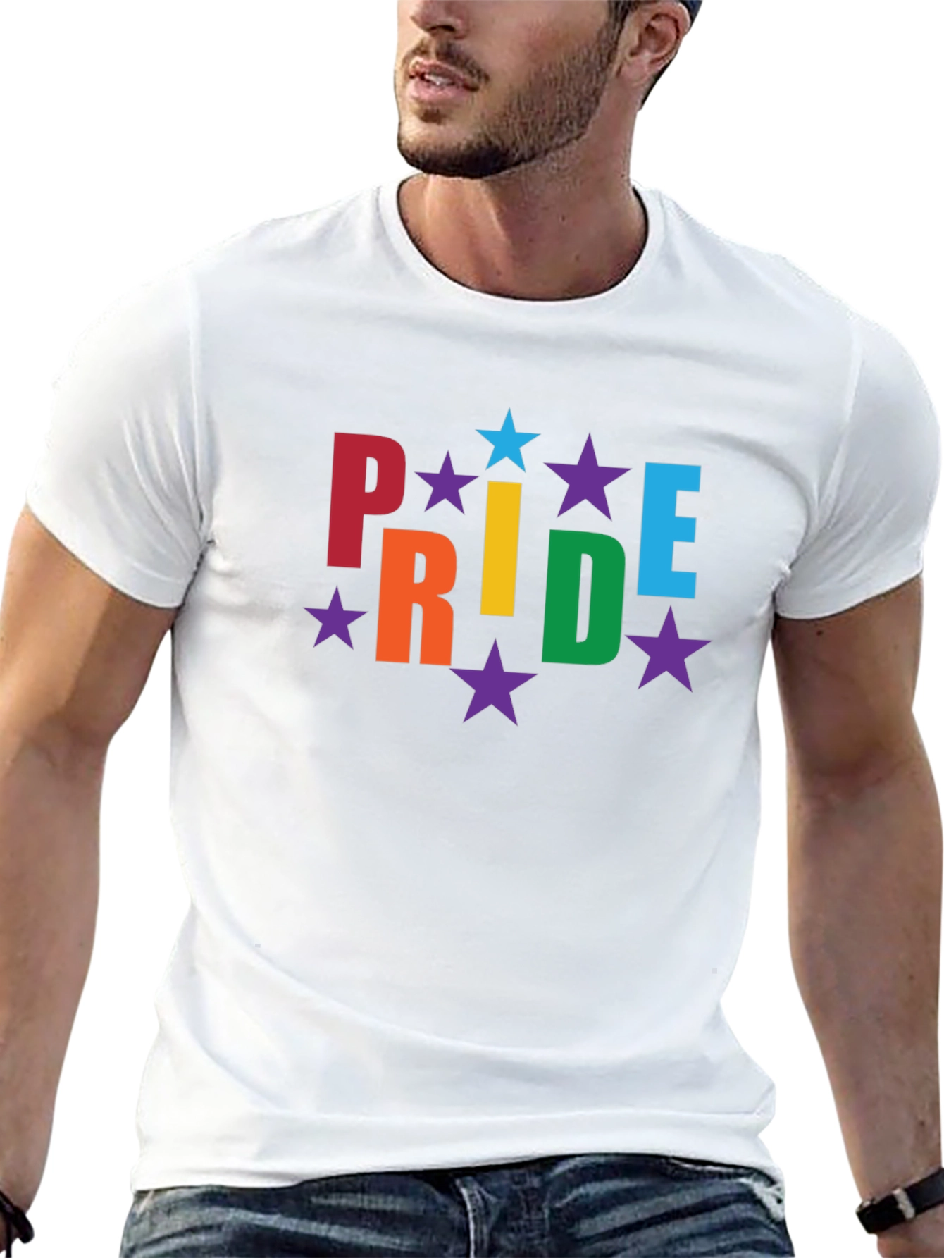 Pride Rainbow Star Graphic Tee