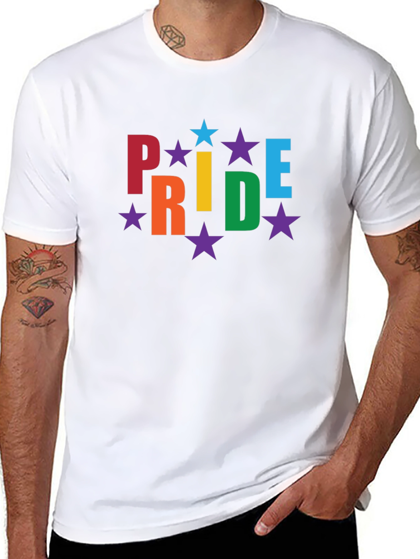 Pride Rainbow Star Graphic Tee