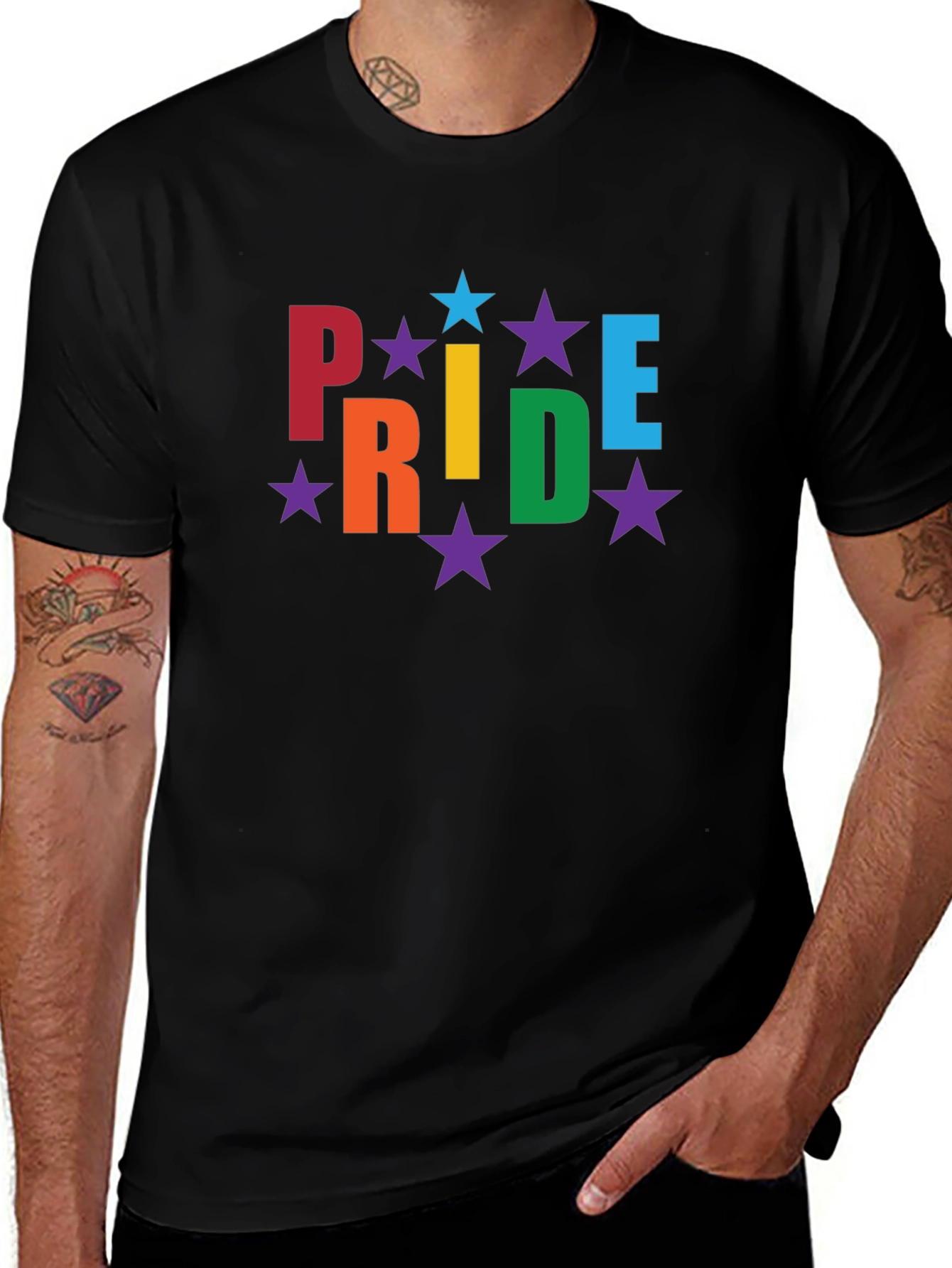 Pride Rainbow Star Graphic Tee
