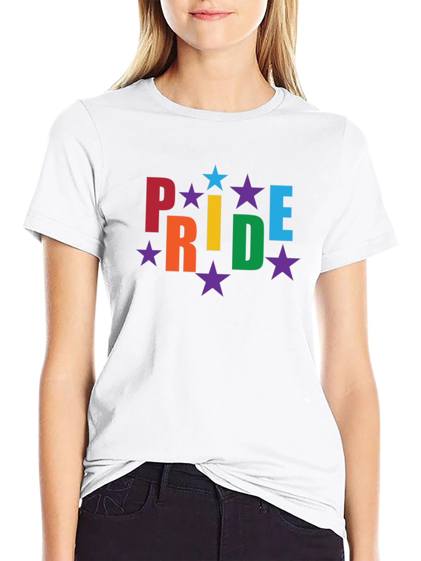 Pride Rainbow Star Graphic Tee