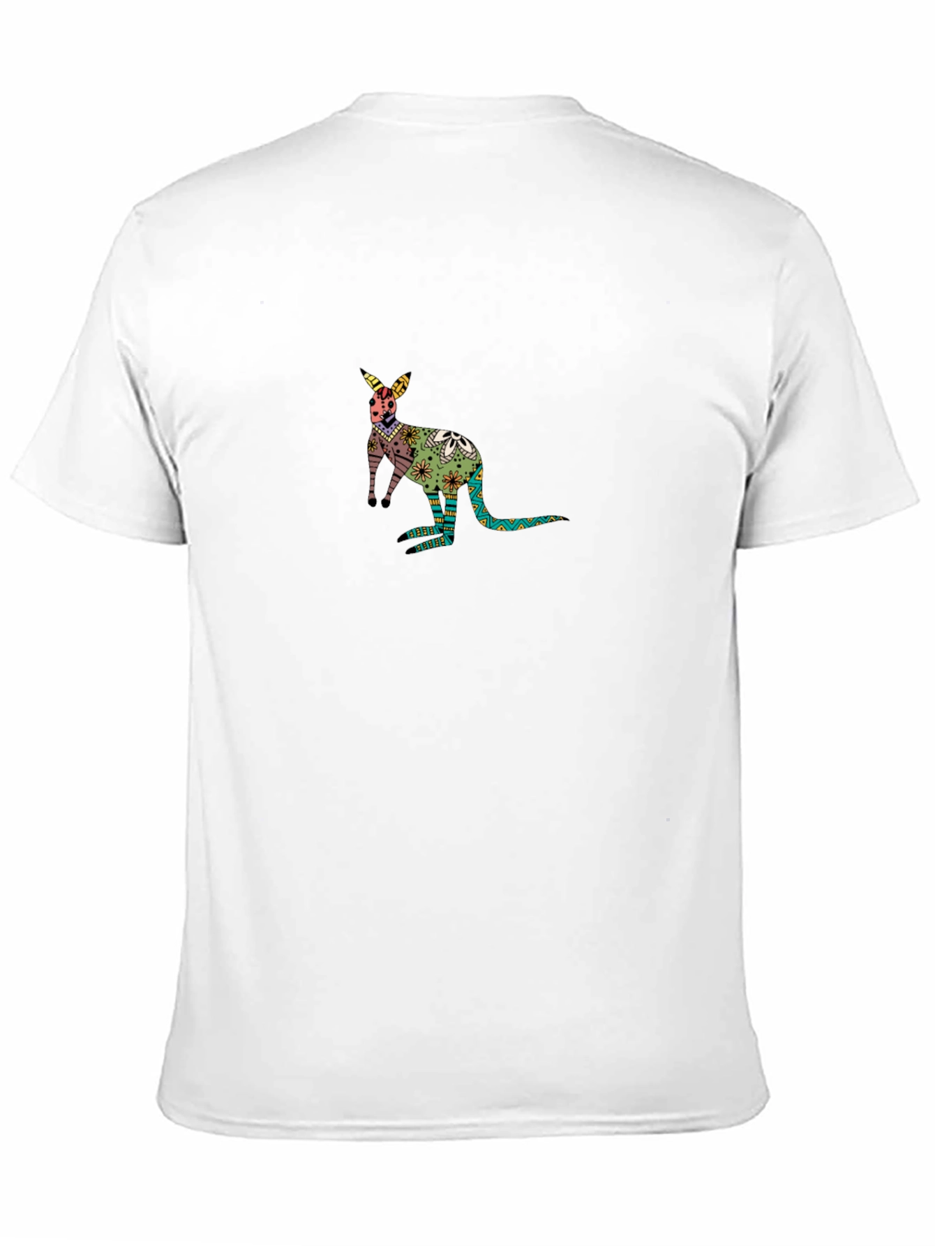 Kangaroo Graphic Black T-Shirt: Unique Design