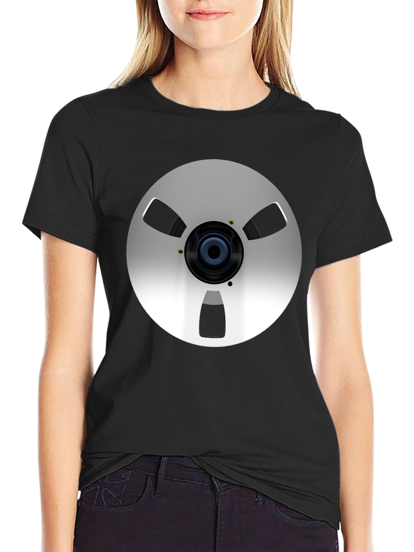 Retro Reel-to-Reel Graphic T-Shirt