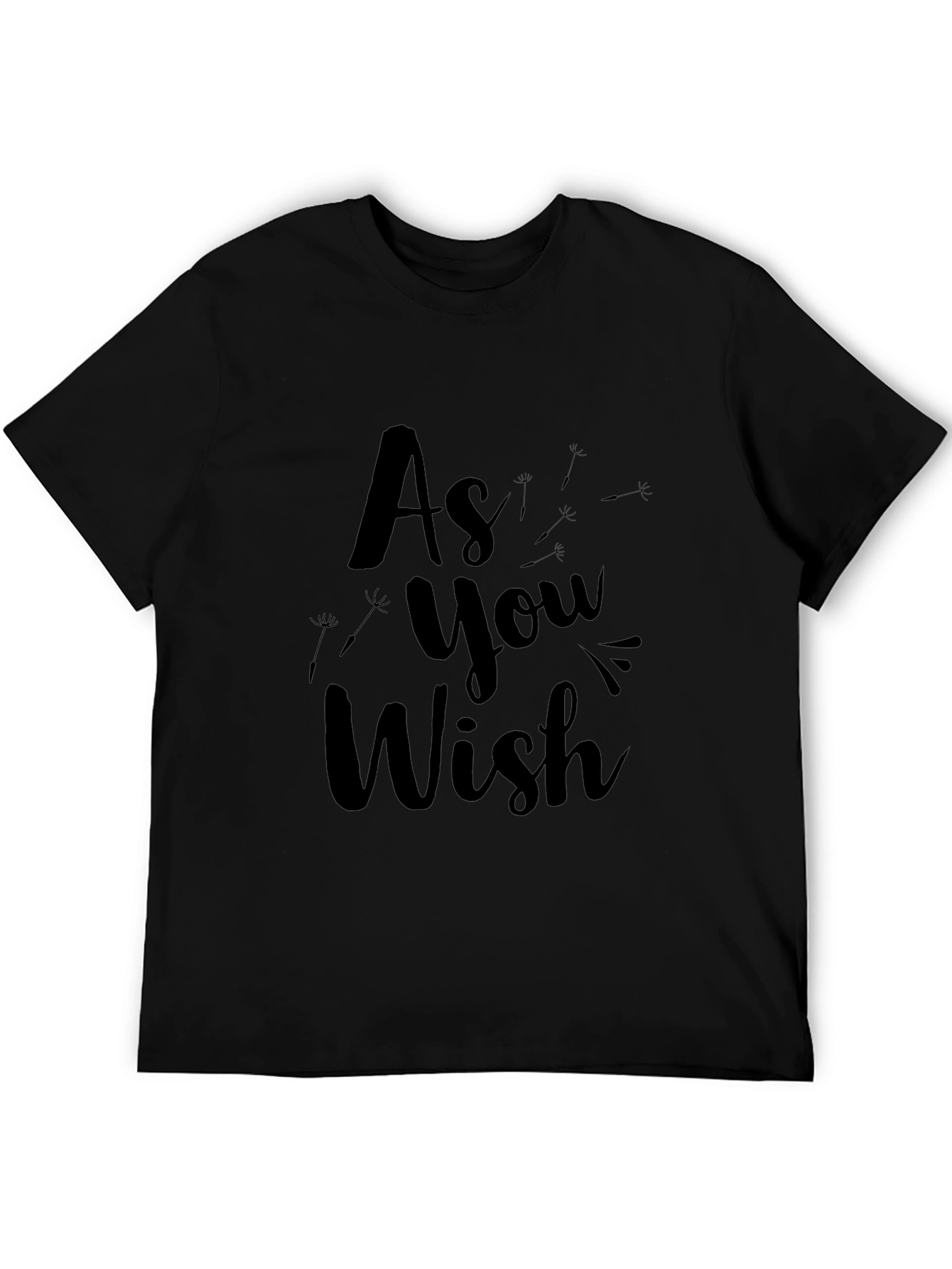 As You Wish Black Graphic Tee