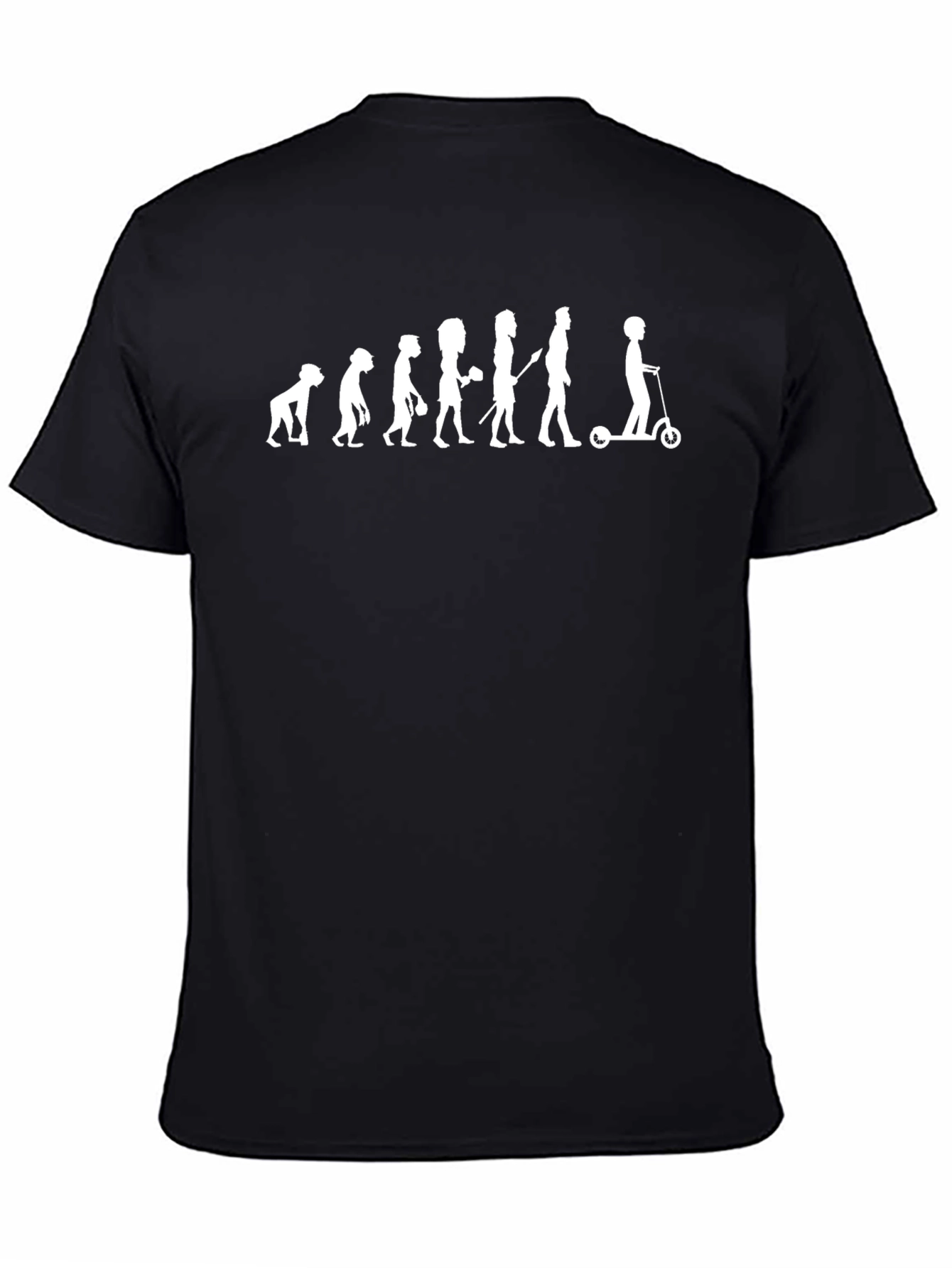 Evolution of Scooter T-Shirt - Black Graphic Tee