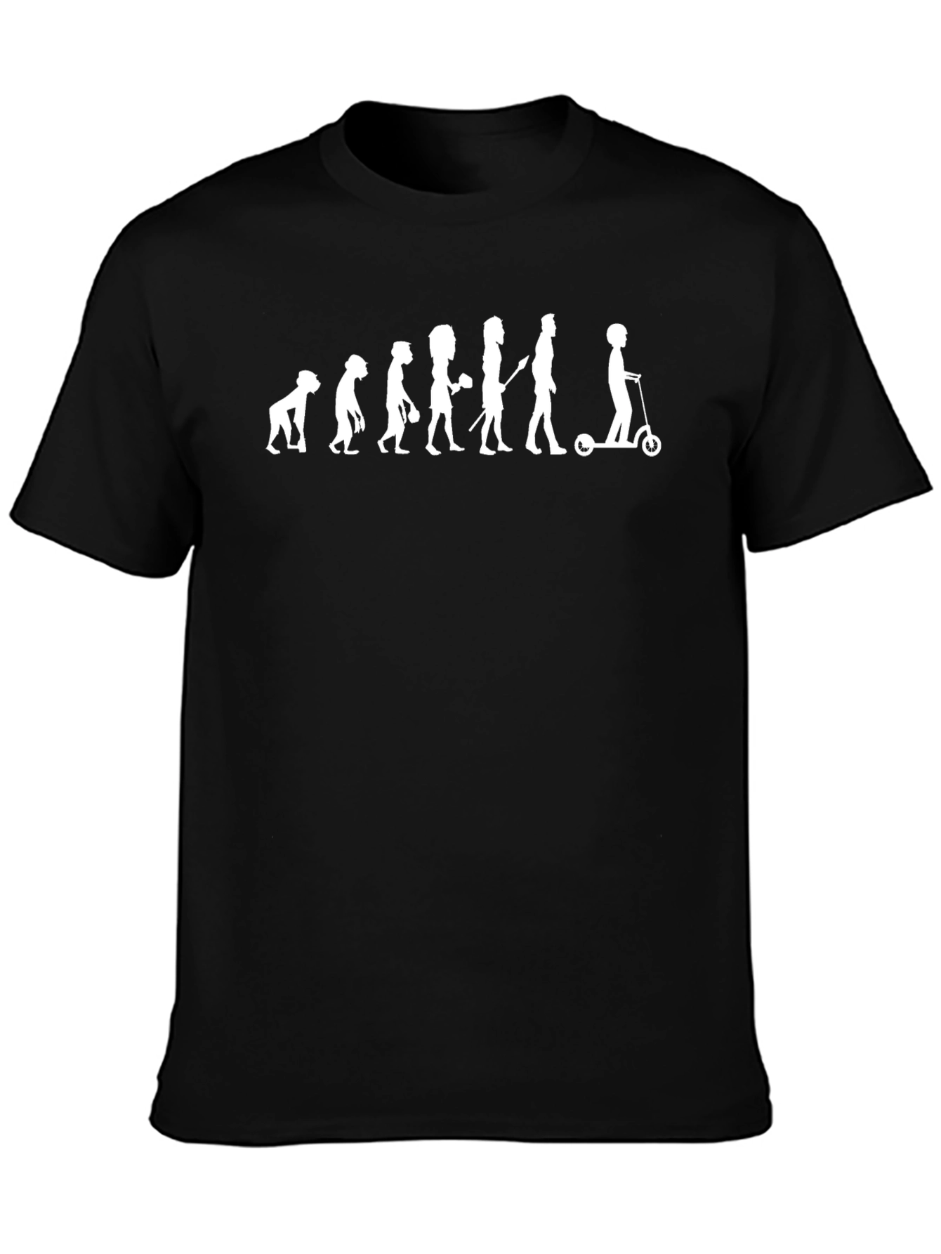 Evolution of Scooter T-Shirt - Black Graphic Tee