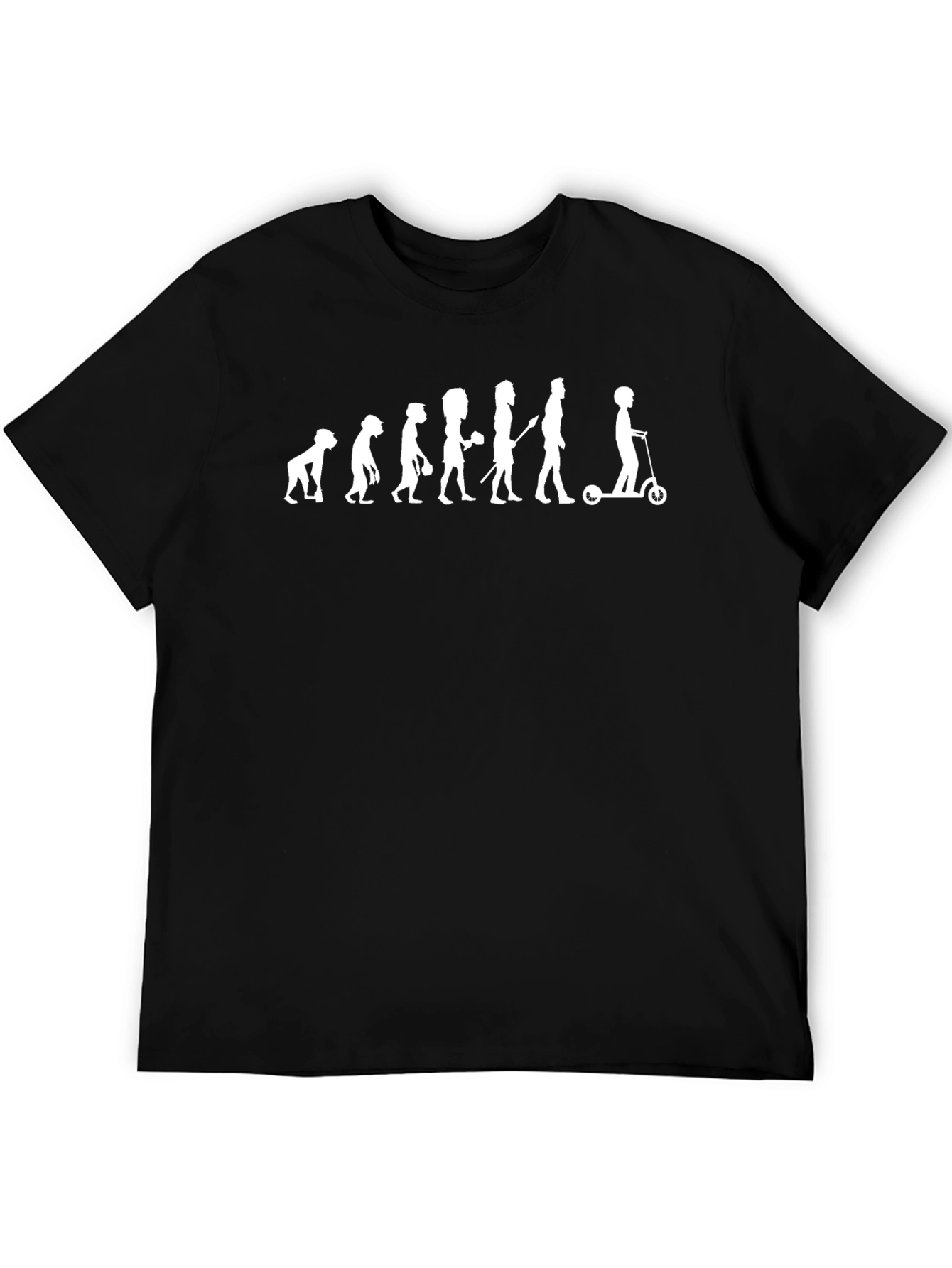 Evolution of Scooter T-Shirt - Black Graphic Tee