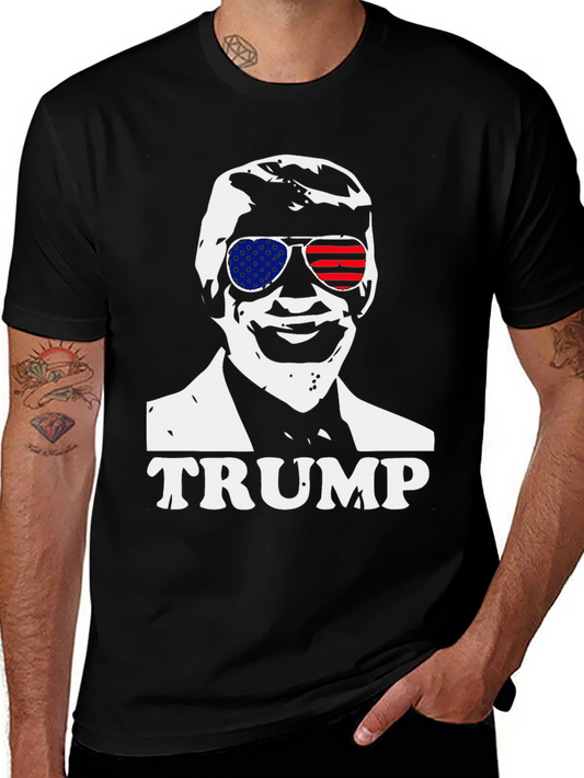 Trump Sunglasses Graphic Tee - Patriotic Apparel