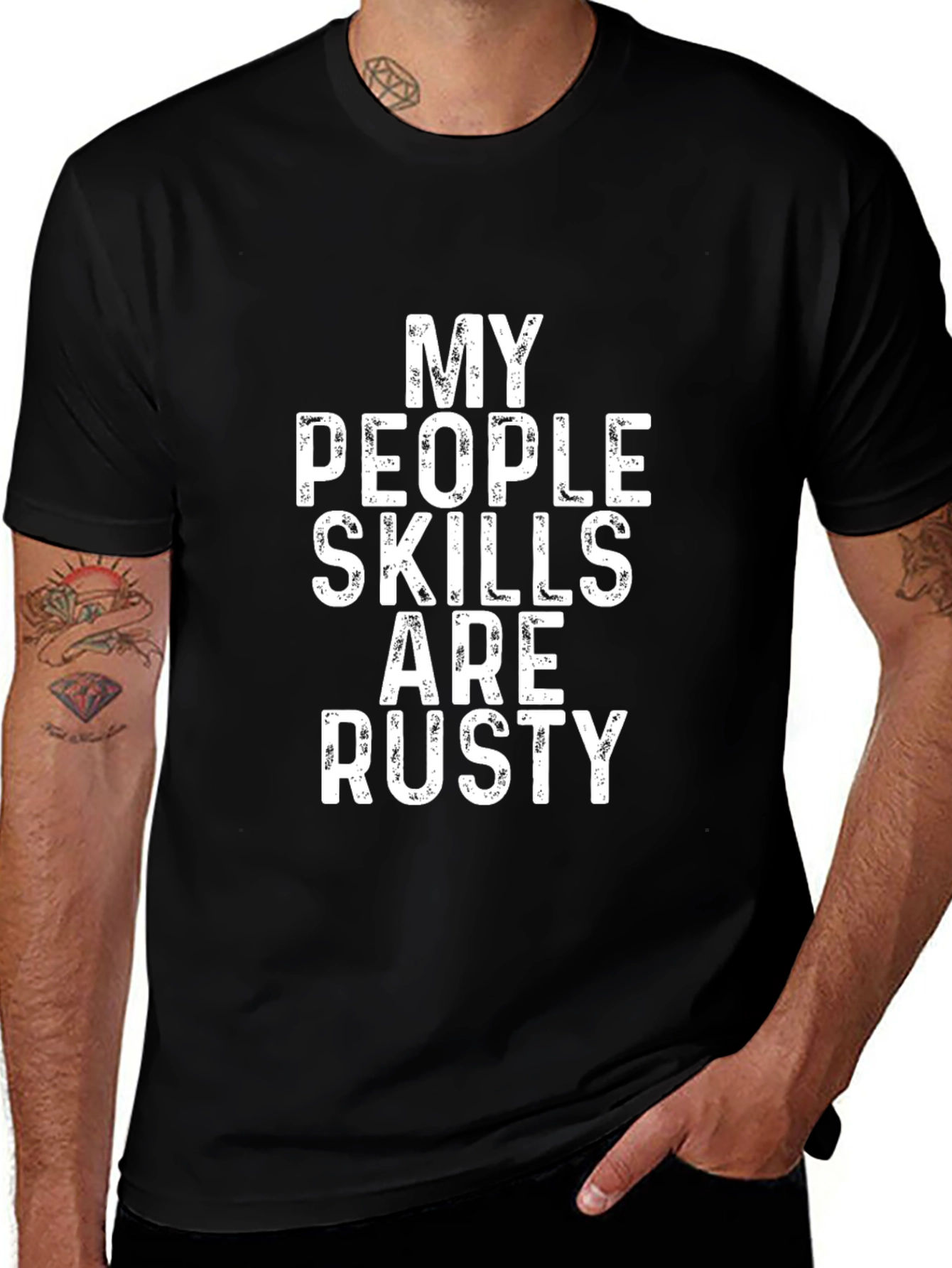 Rusty People Skills T-Shirt - Funny Sarcastic Tee