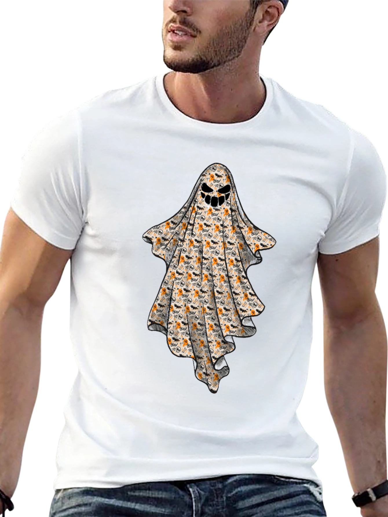 Spooky Halloween Ghost T-Shirt