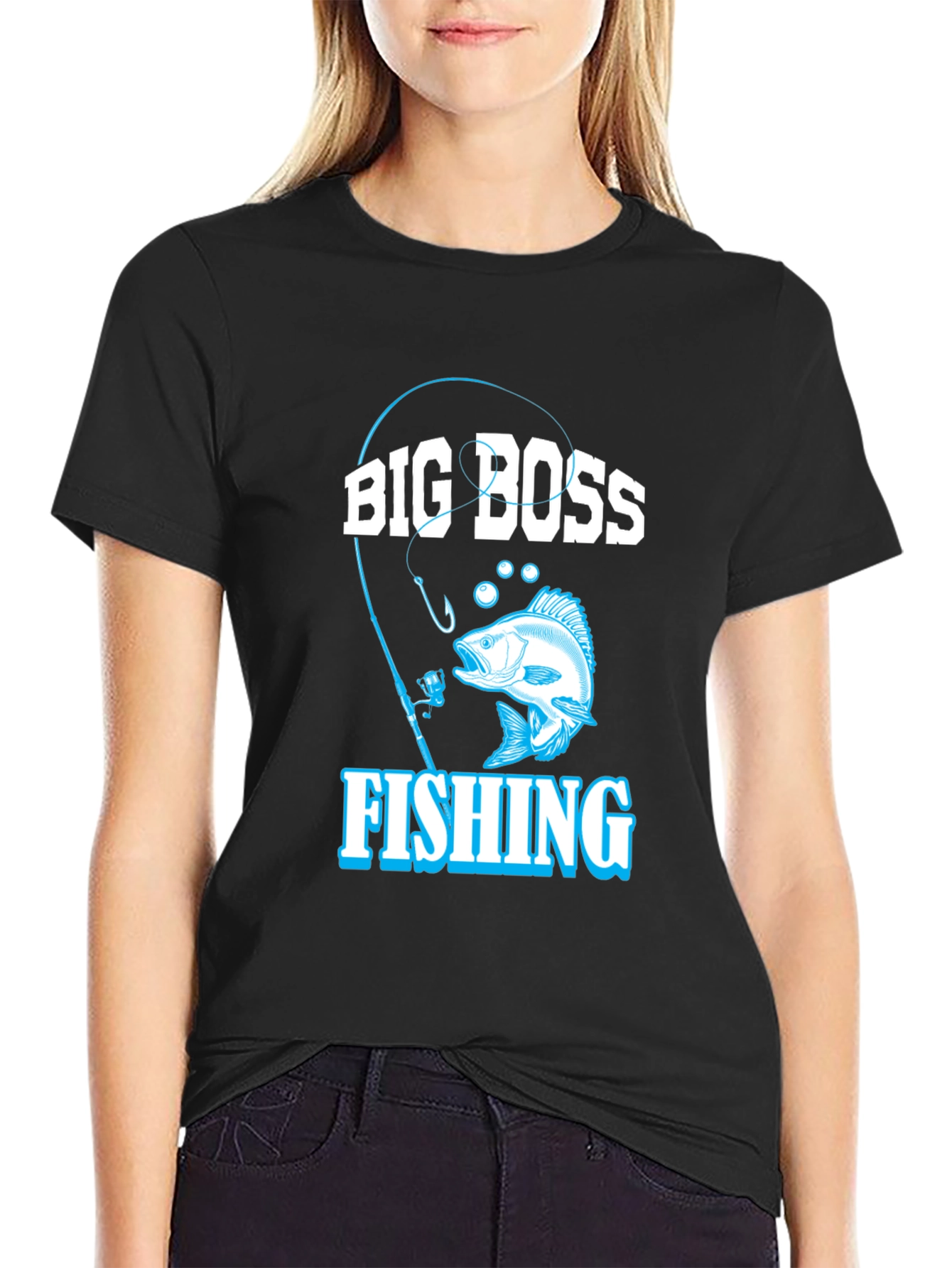 Big Boss Fishing T-Shirt - Black