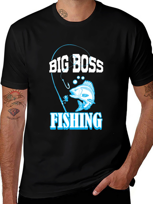 Big Boss Fishing T-Shirt - Black