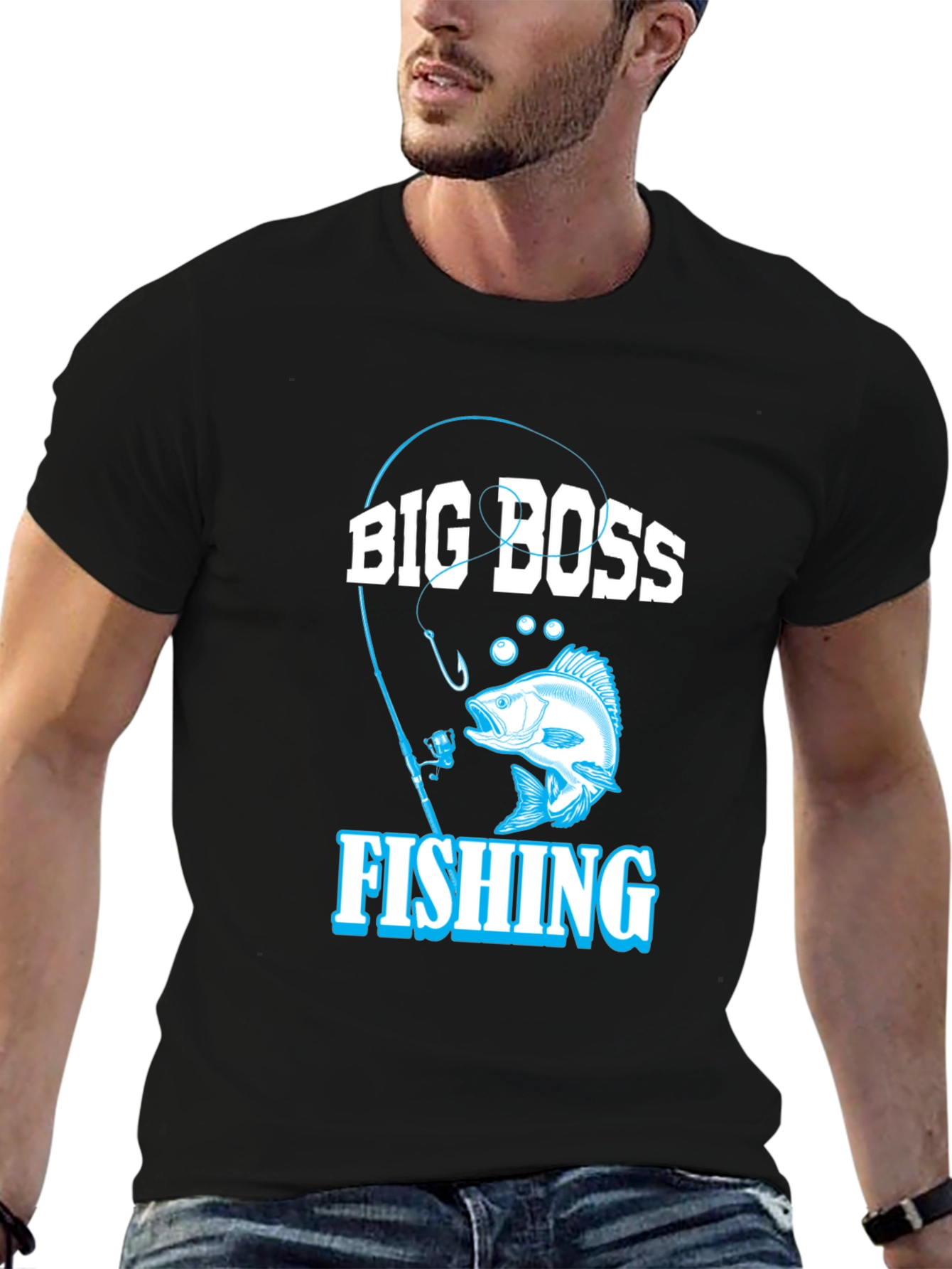 Big Boss Fishing T-Shirt - Black
