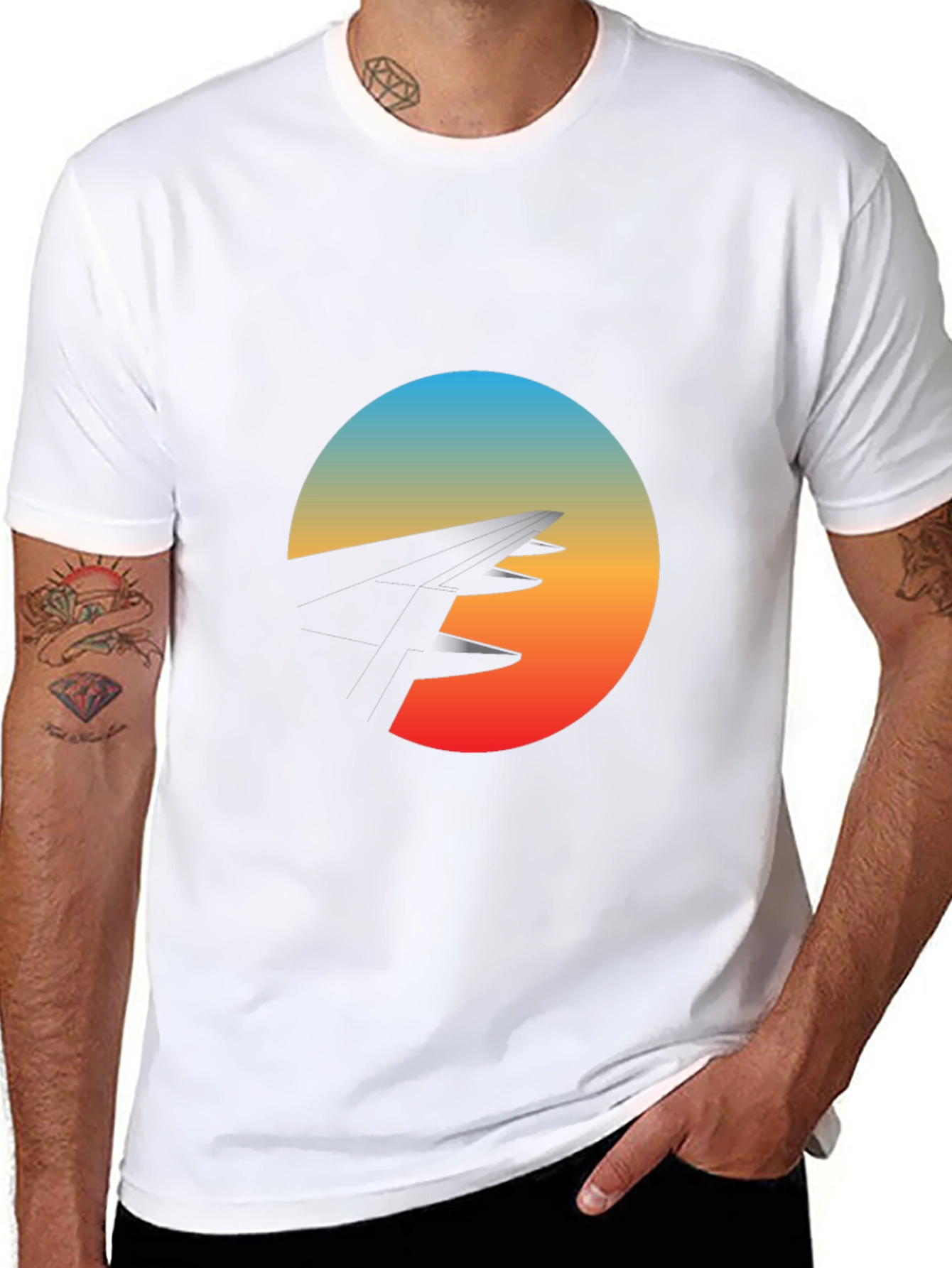 Sunset Peaks Graphic Tee - Stylish Comfort
