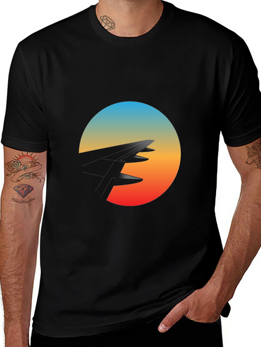 Sunset Peaks Graphic Tee - Stylish Comfort