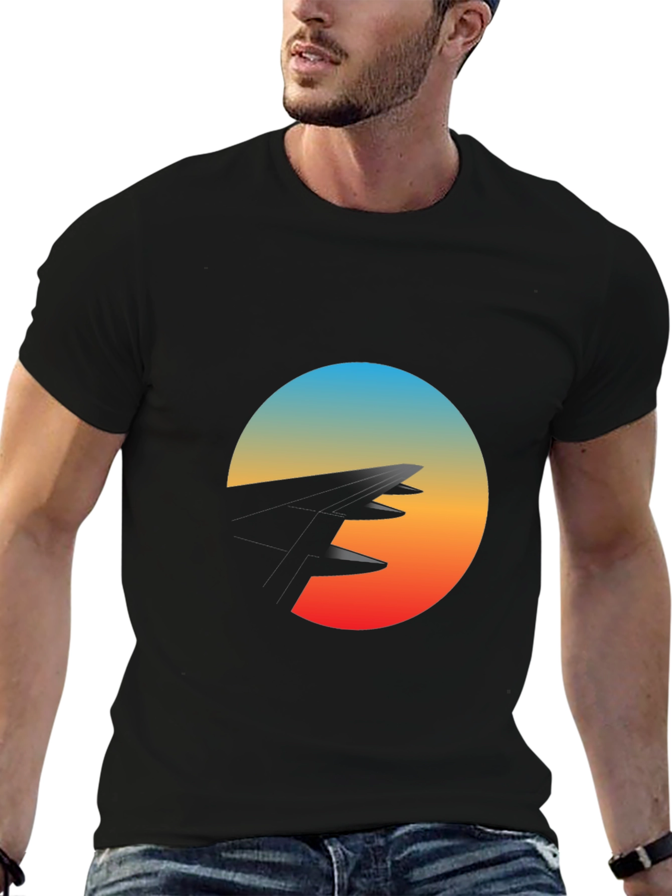 Sunset Peaks Graphic Tee - Stylish Comfort