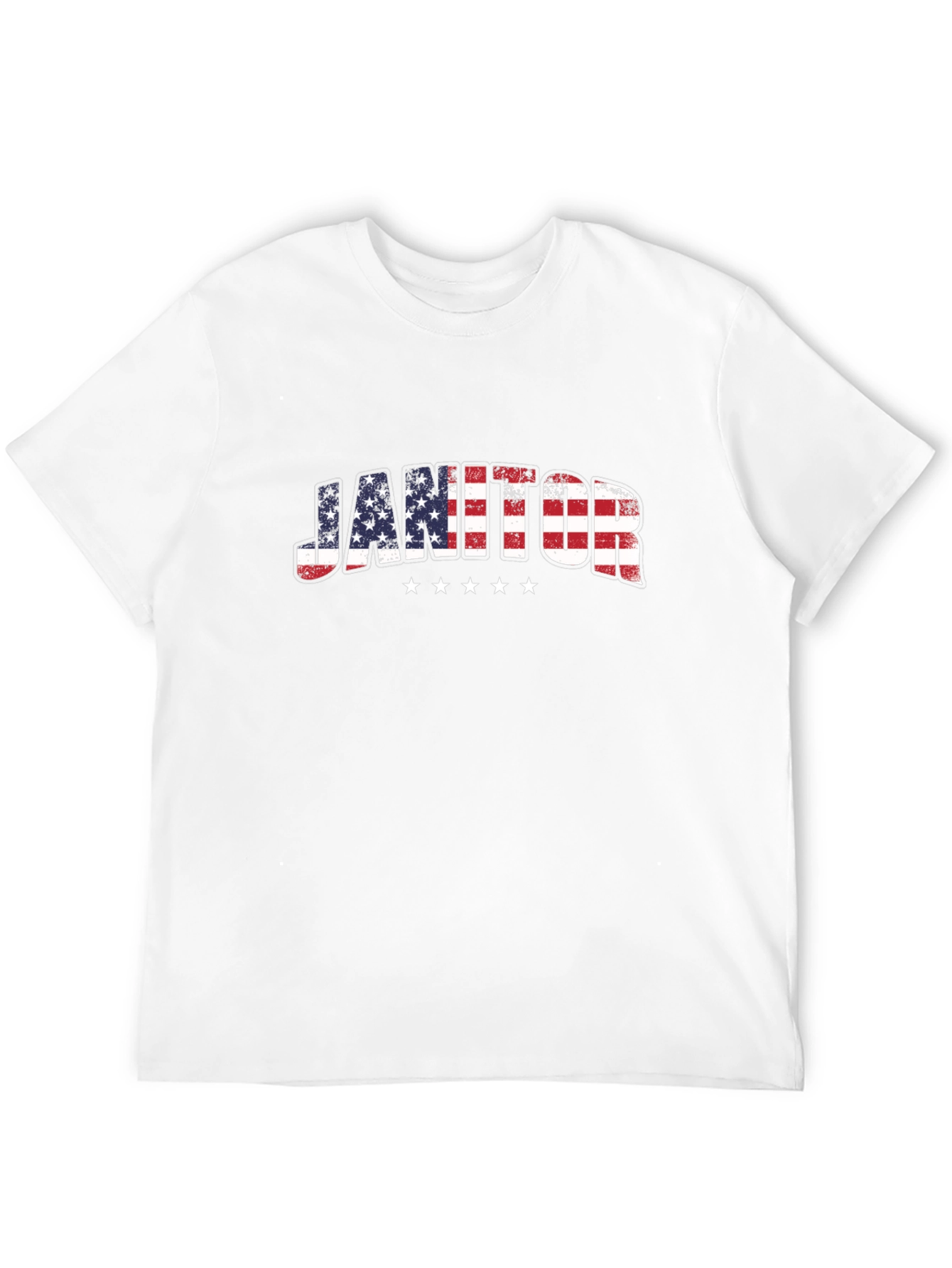 Janitor USA Flag T-Shirt - Patriotic Pride