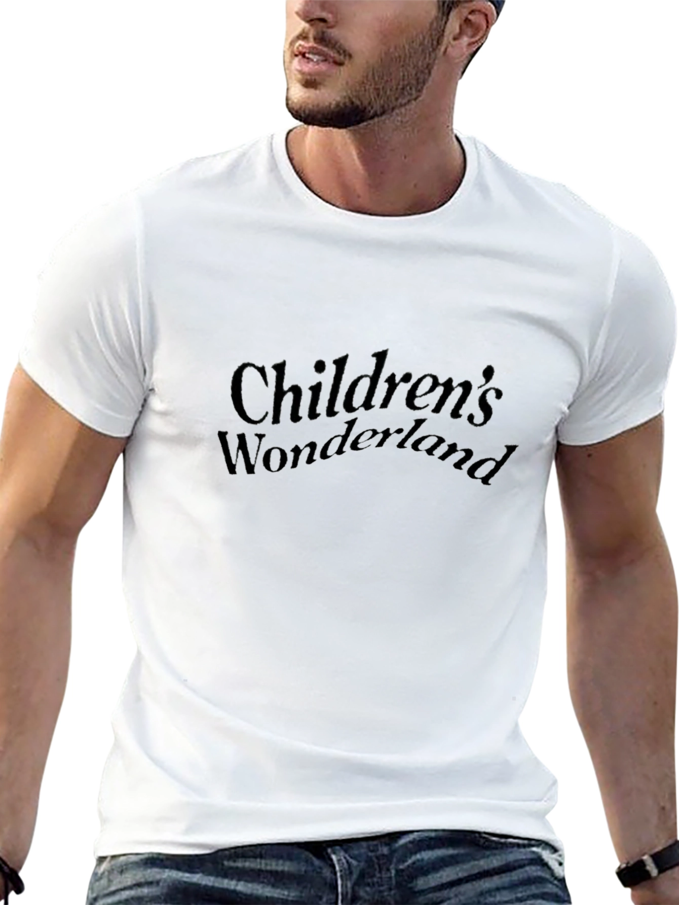 Childrens Wonderland Black T-Shirt