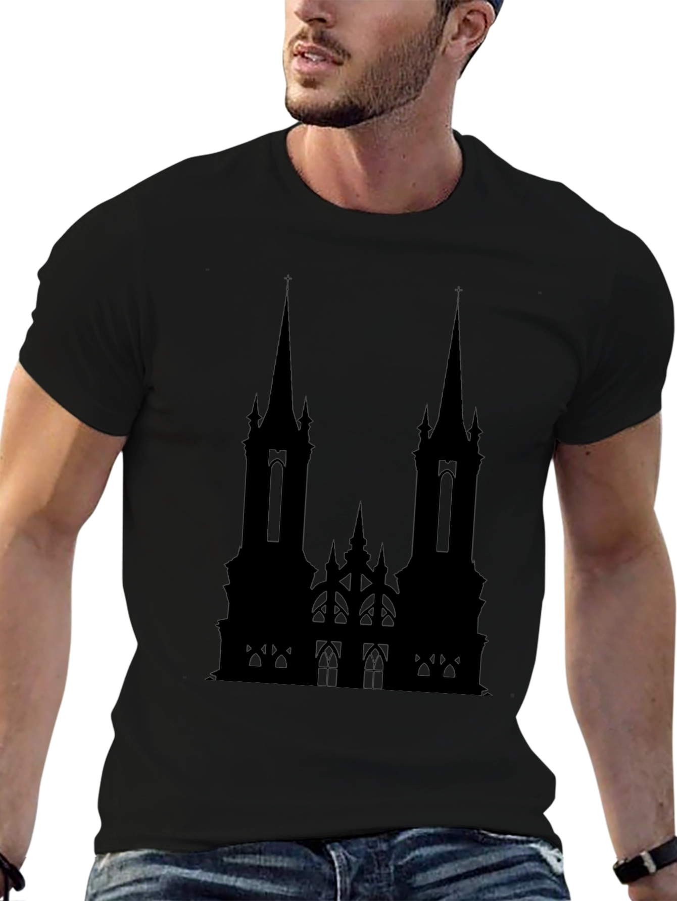 Gothic Cathedral Black T-Shirt