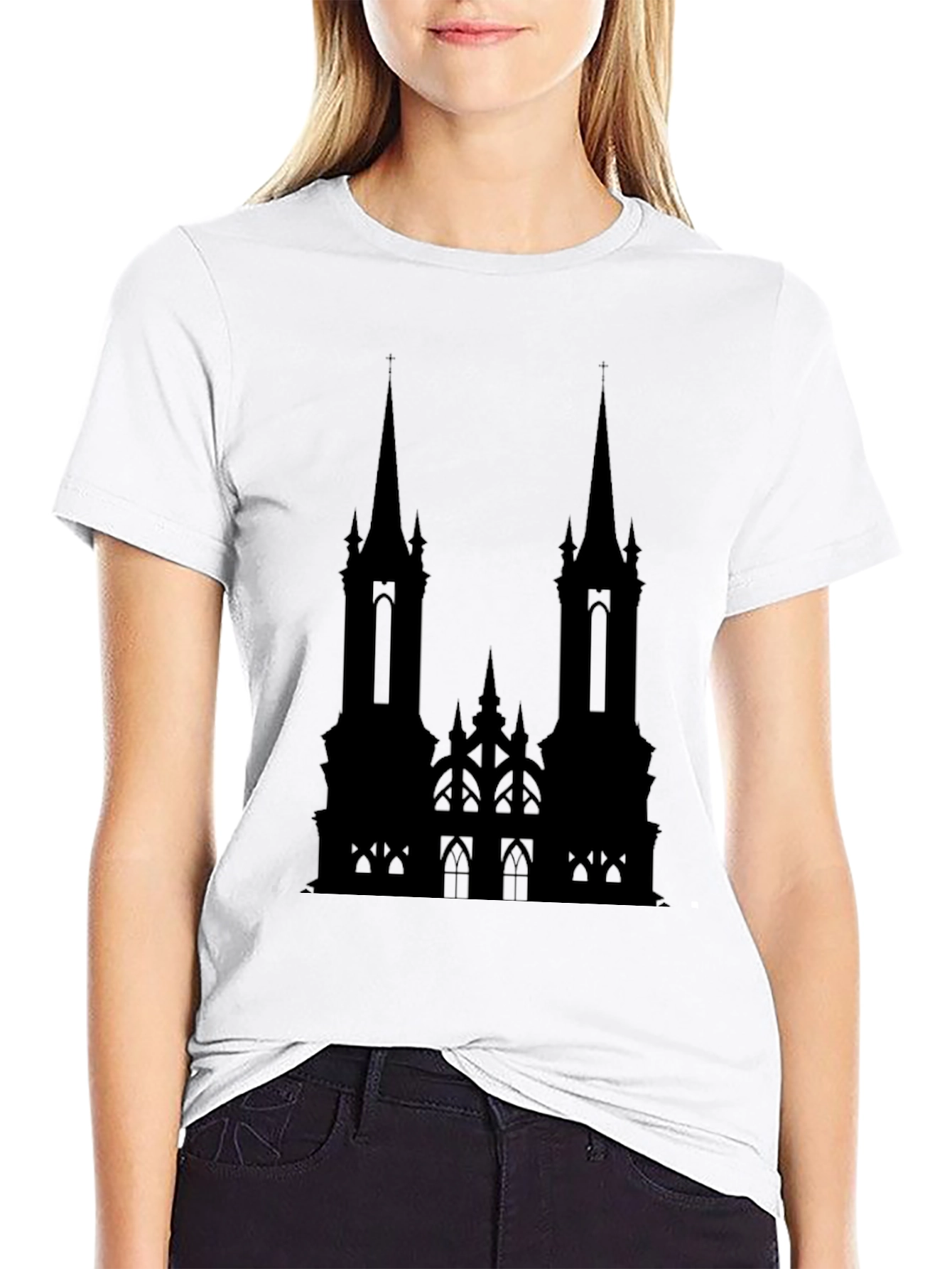 Gothic Cathedral Black T-Shirt