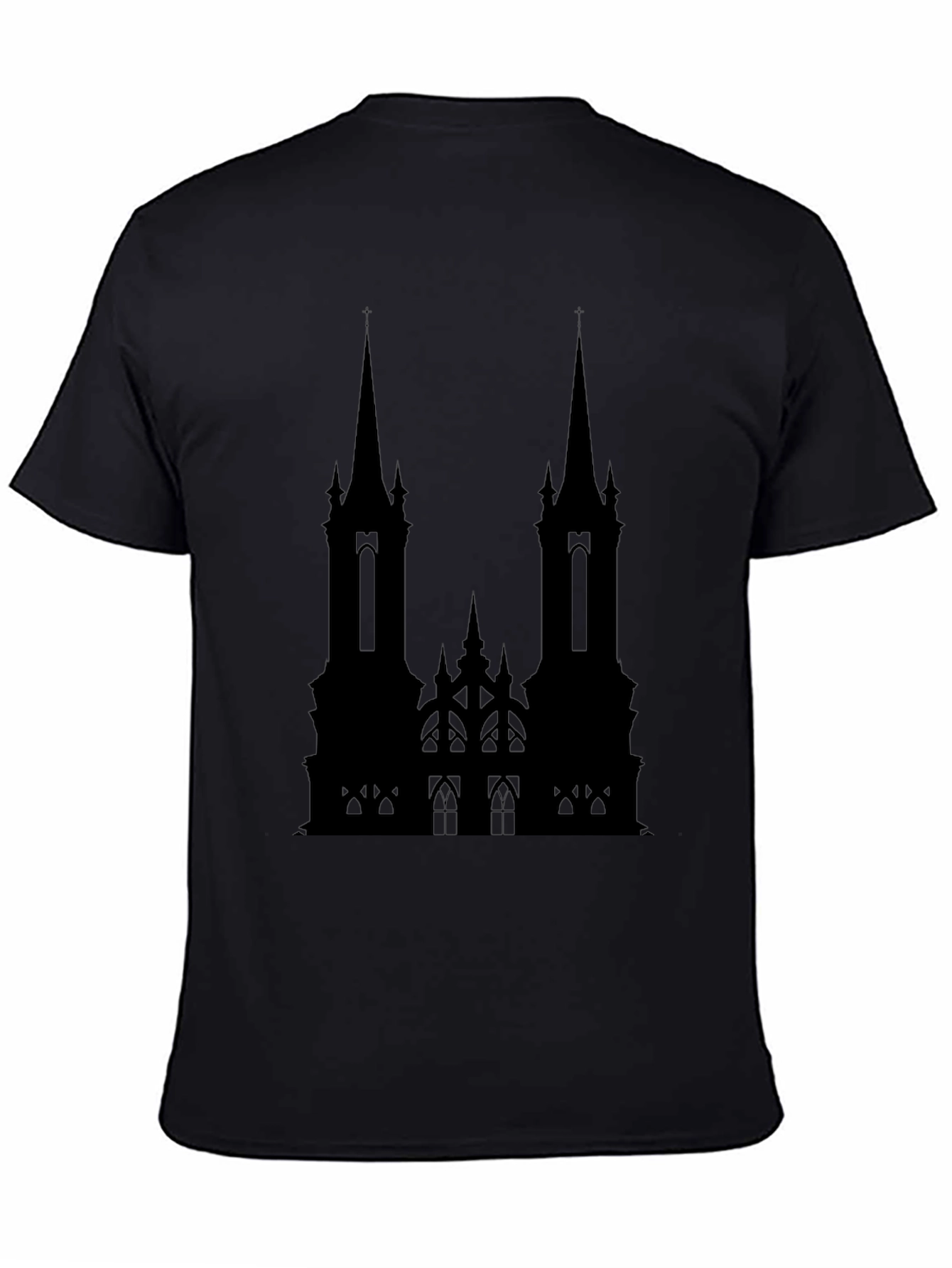 Gothic Cathedral Black T-Shirt